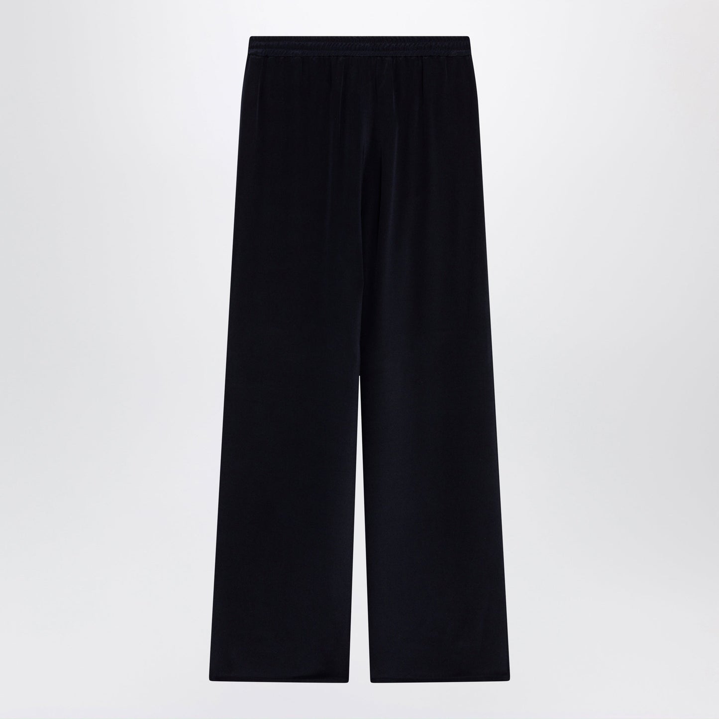 Max Mara Navy Blue Silk Relaxed Trousers Women MAX MARA
