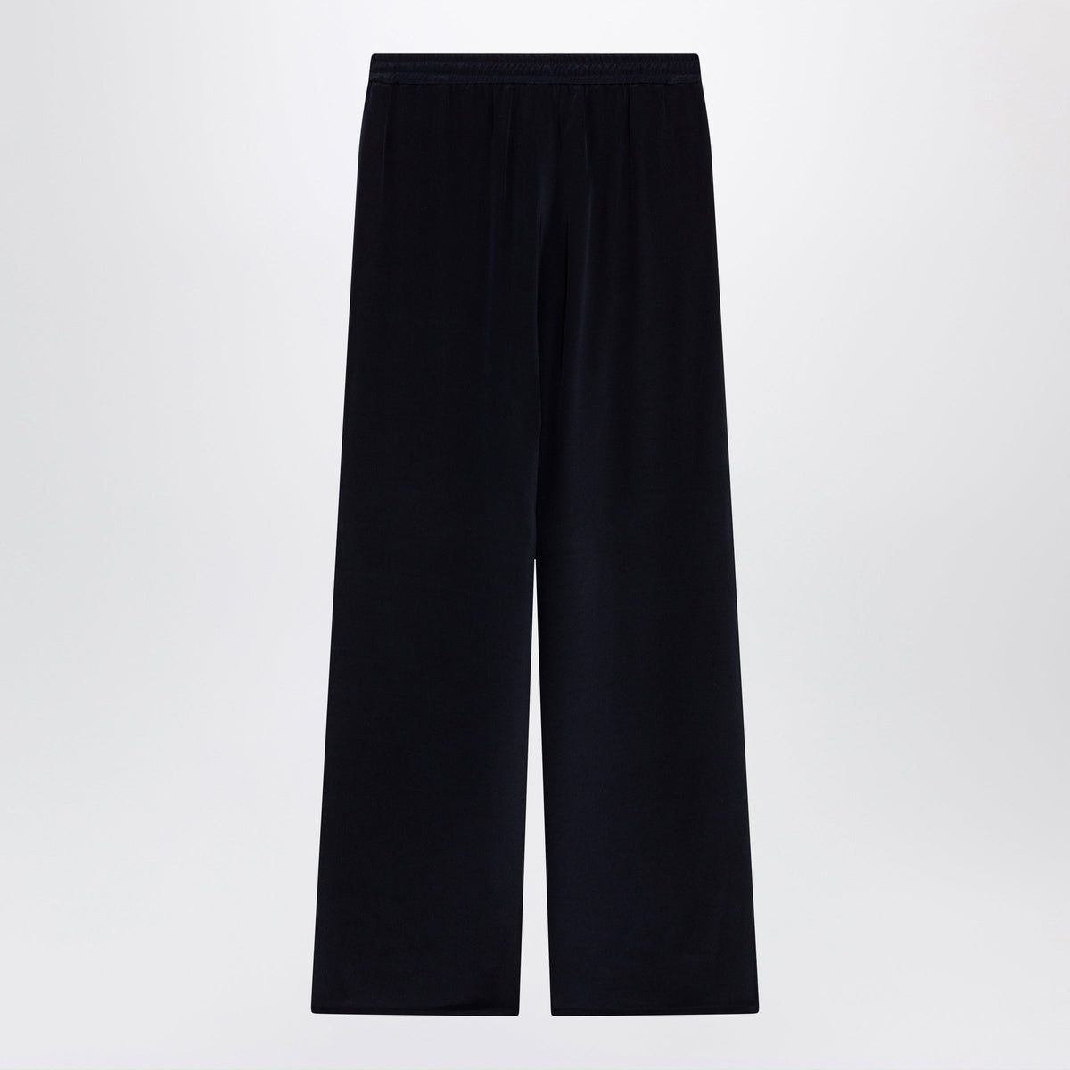 Max Mara Navy Blue Silk Relaxed Trousers Women MAX MARA
