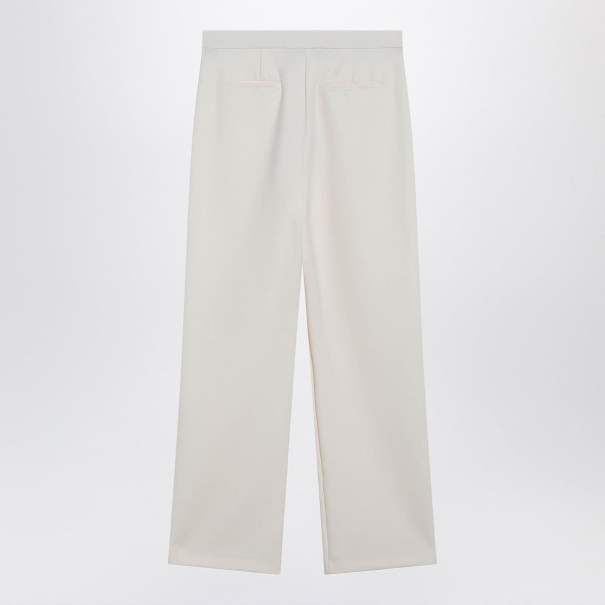Max Mara Ivory Straight-Leg Trousers Women MAX MARA