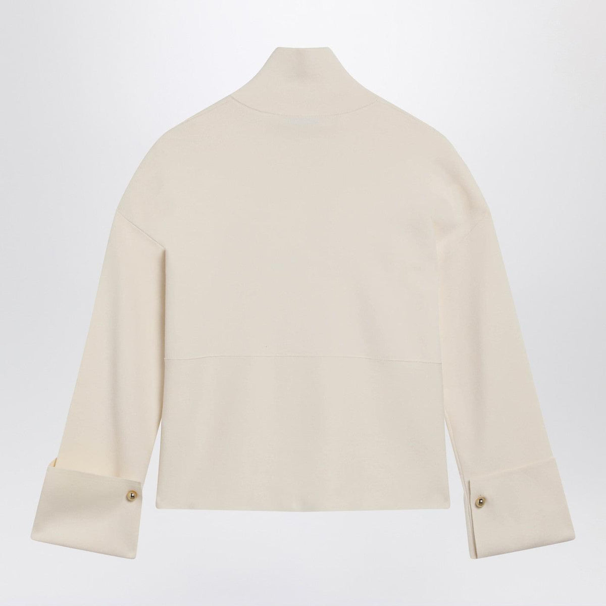 Max Mara Ivory Viscose-Blend Zip-Up Sweatshirt Women MAX MARA