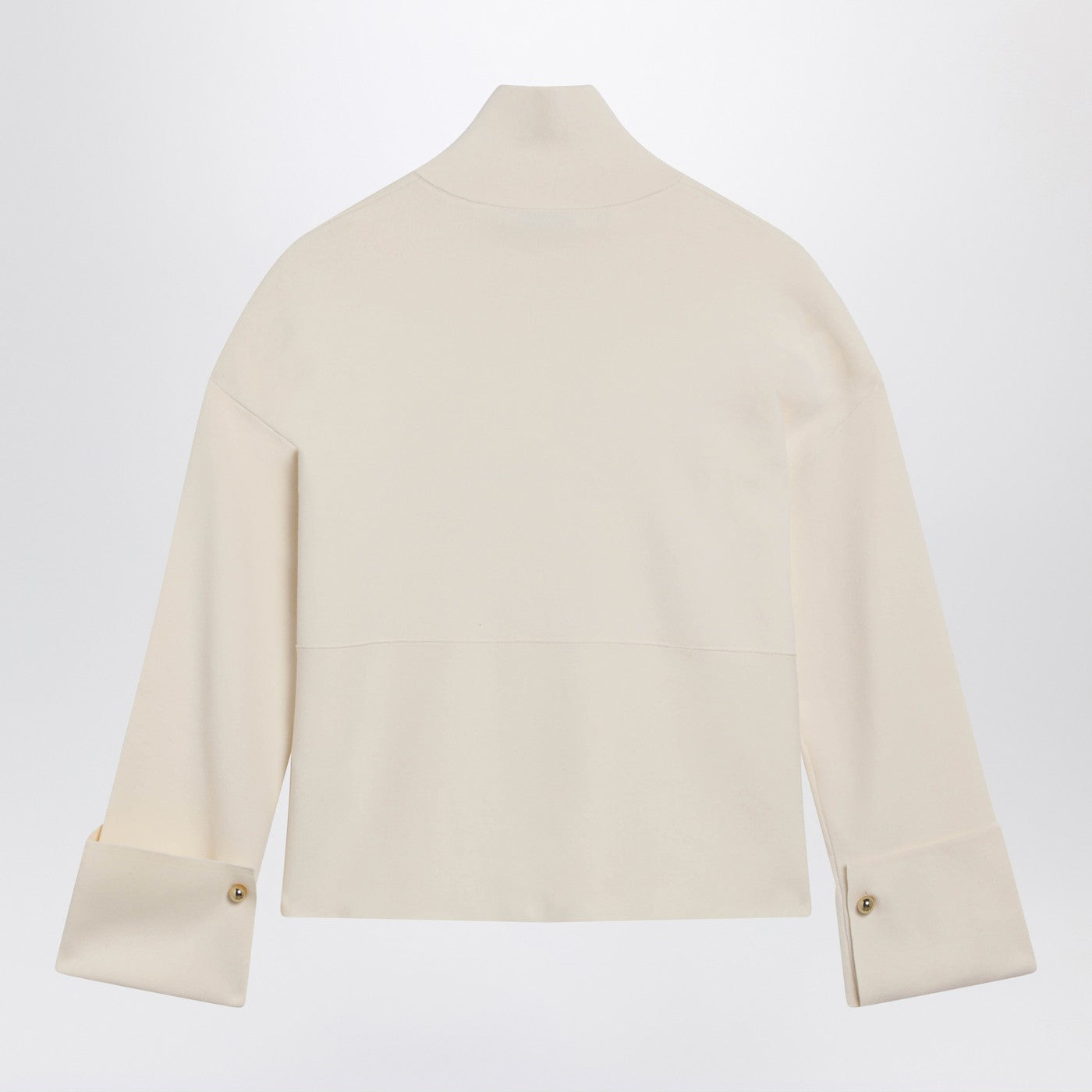 Max Mara Ivory Viscose-Blend Zip-Up Sweatshirt Women MAX MARA