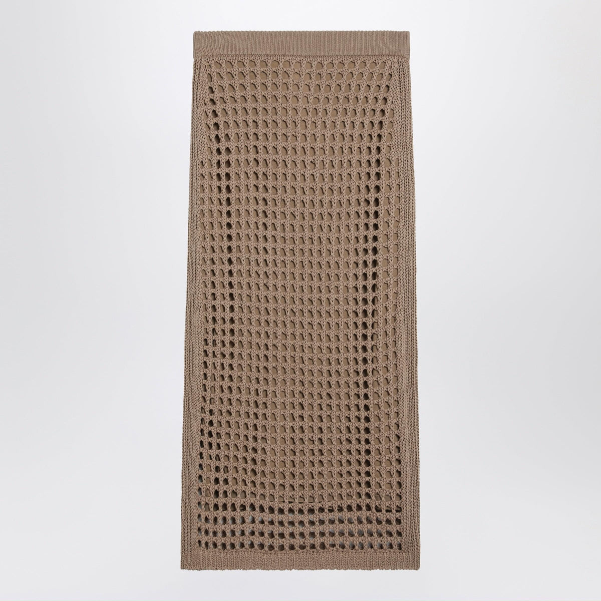Max Mara Mesh Cotton Maxi Skirt In Desert Women MAX MARA