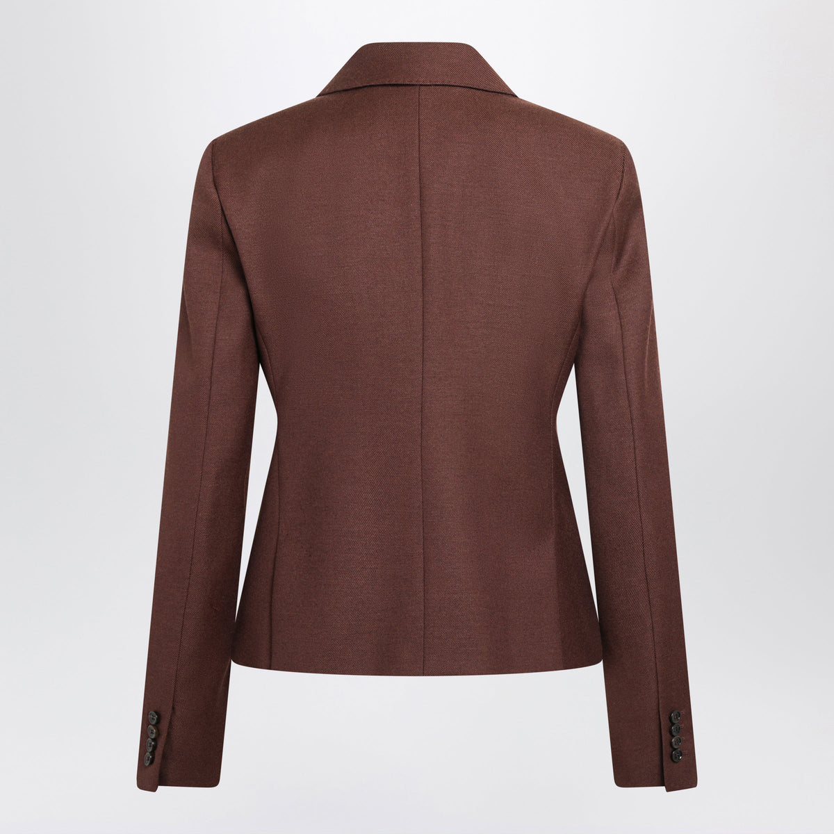 Max Mara Double-Breasted Burnt Denim-Effect Wool Jacket Women MAX MARA
