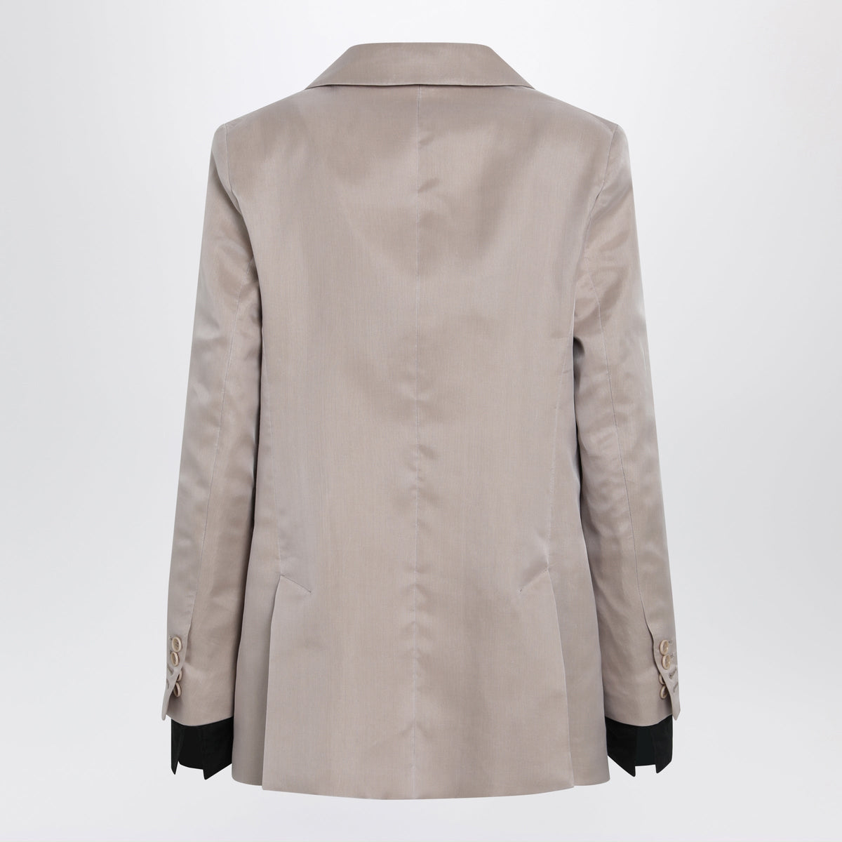 Max Mara Oversized Linen And Organza Blazer In Pink Women