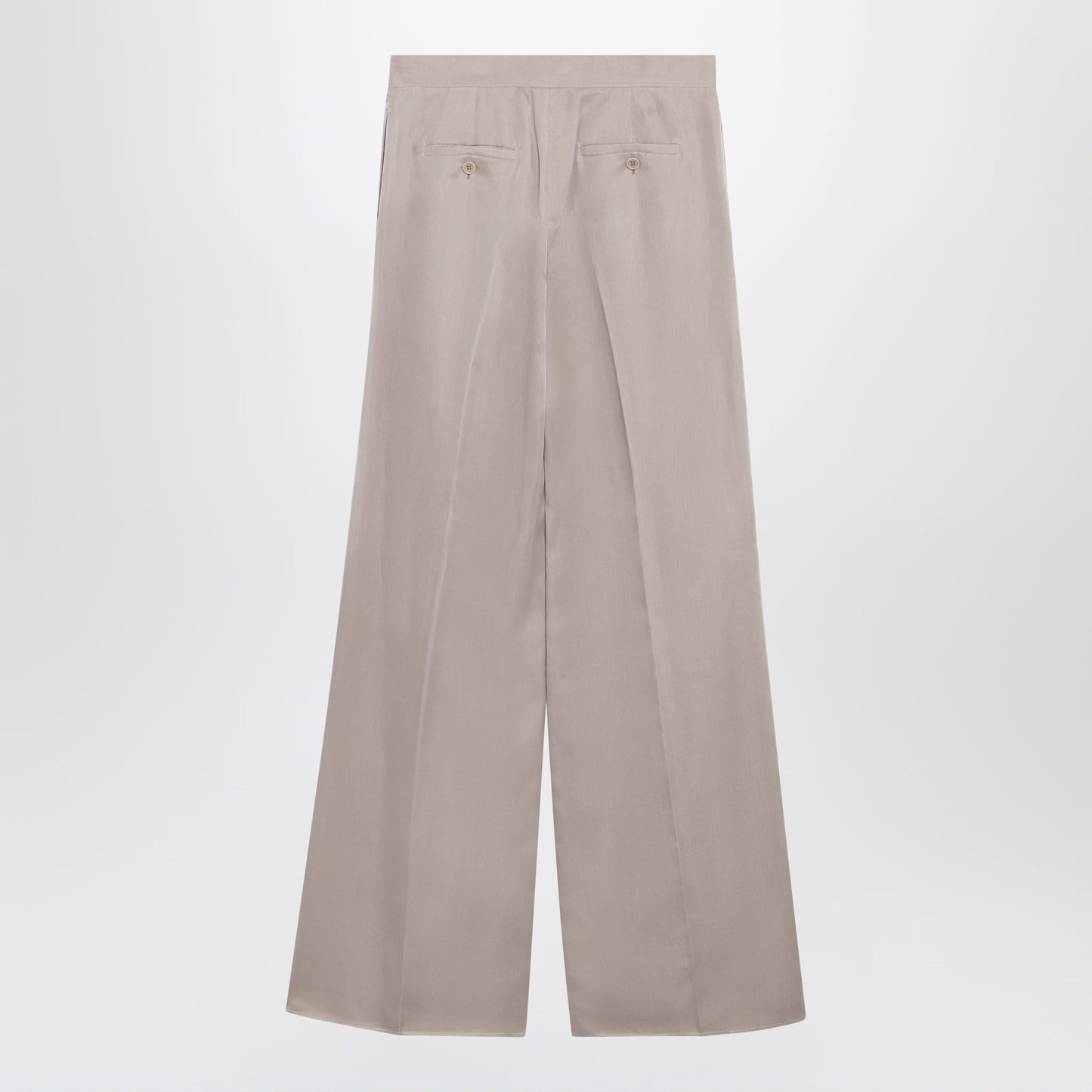 Max Mara Long Silk Trousers In Pink Women MAX MARA
