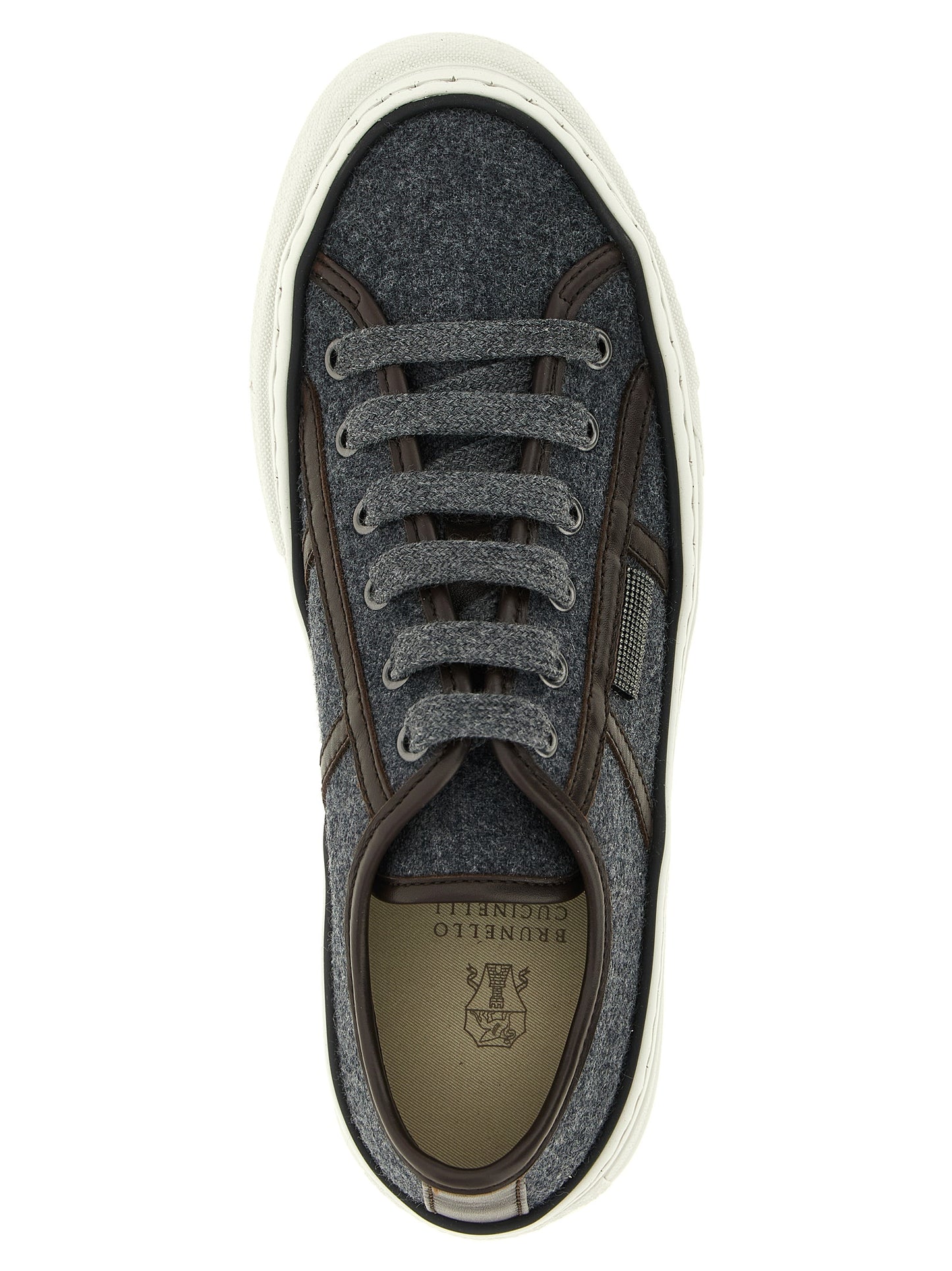Brunello Cucinelli Women 'Shiny Tab' Sneakers BRUNELLO CUCINELLI