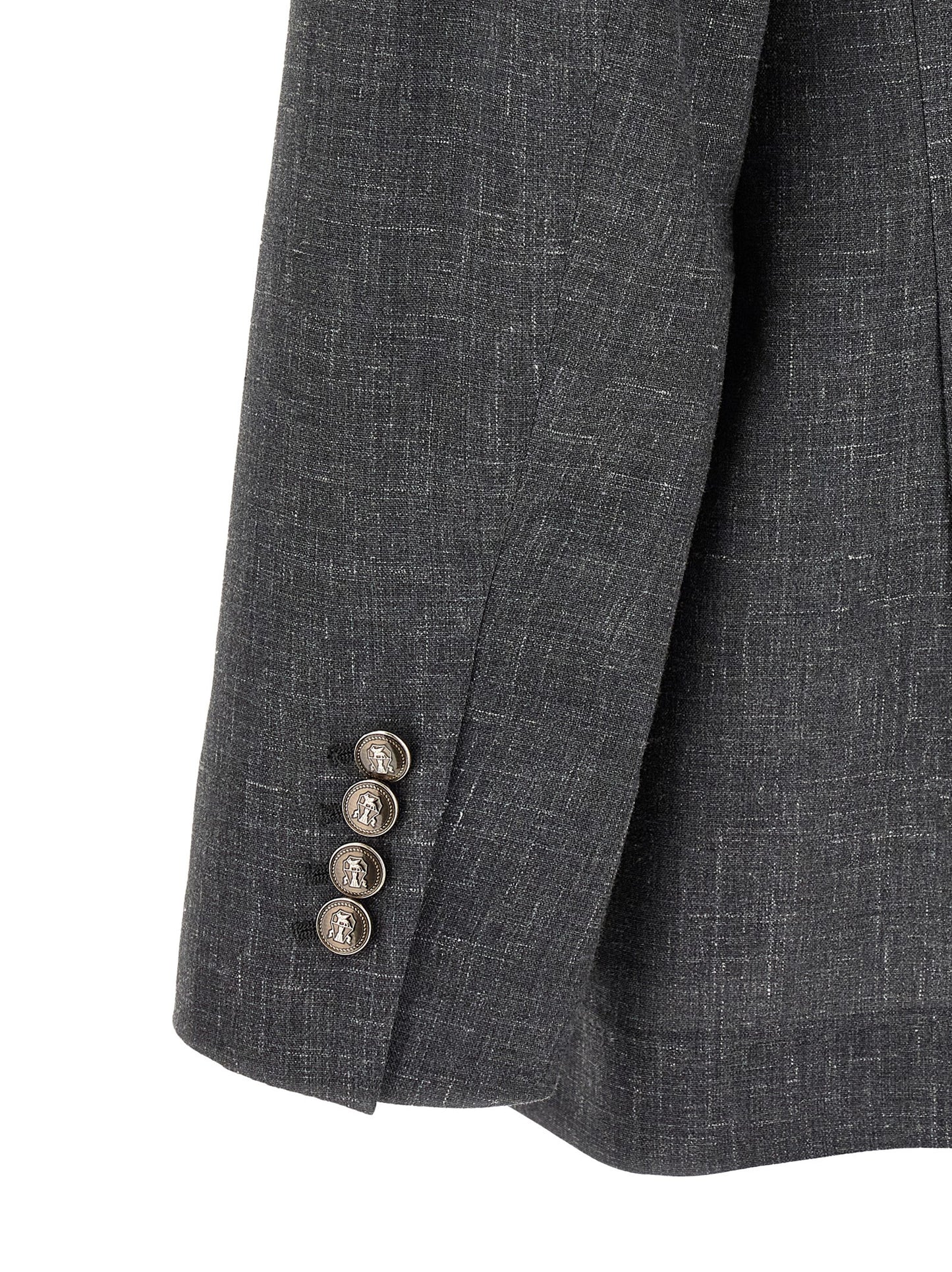 Brunello Cucinelli Men Blazer Flamed Canvas Blazer BRUNELLO CUCINELLI