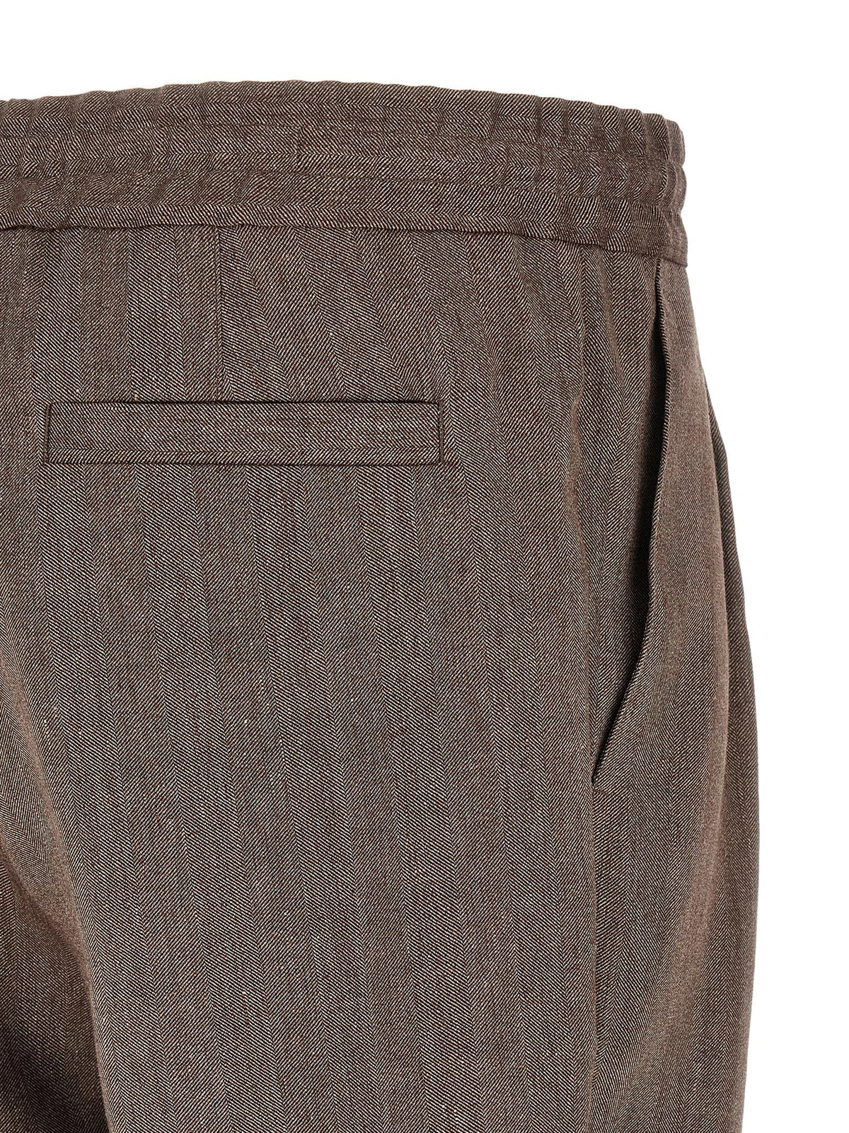Brunello Cucinelli Men Linen And Wool Bermuda Shorts BRUNELLO CUCINELLI