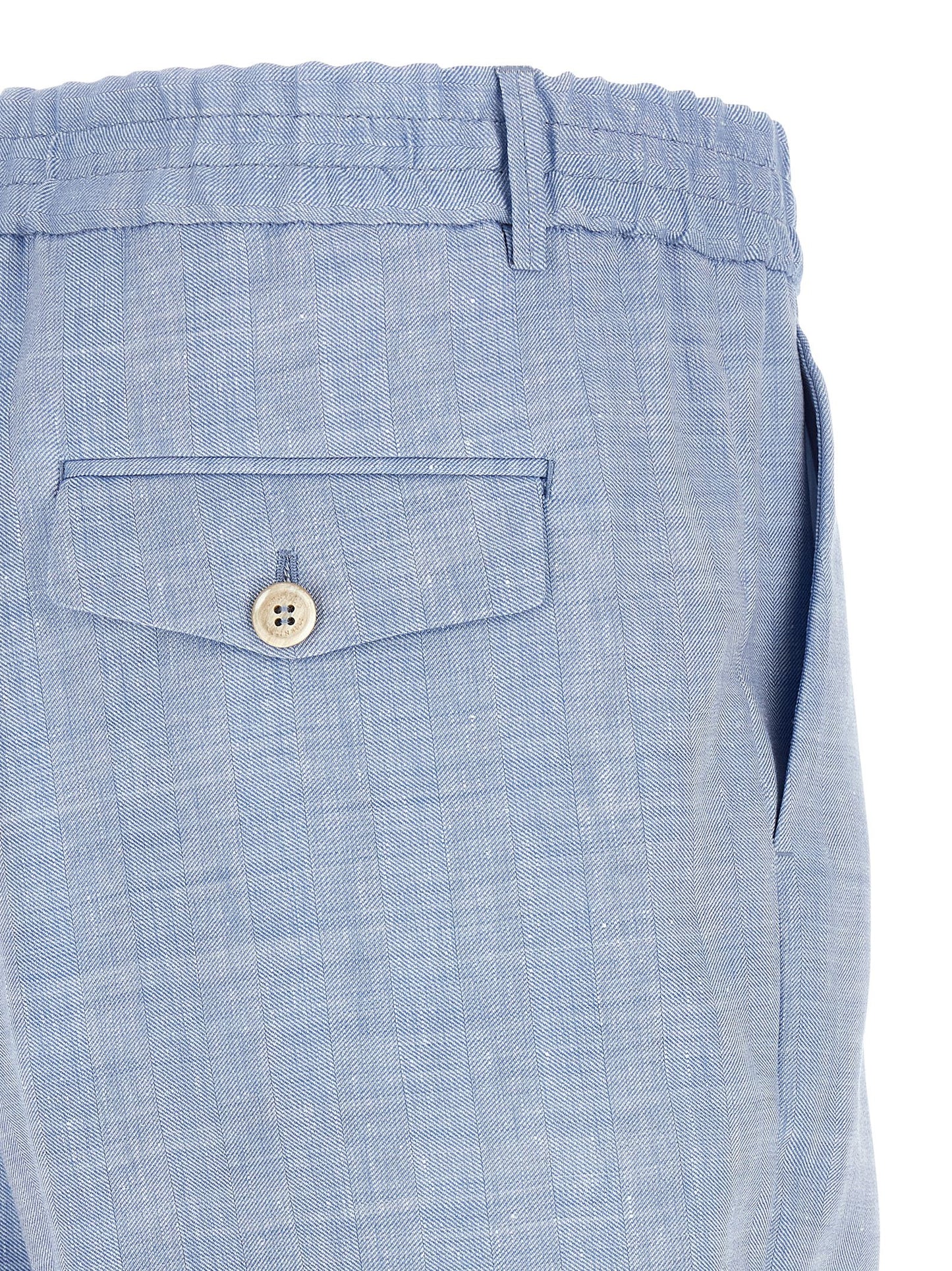 Brunello Cucinelli Men Chevron Bermuda Shorts BRUNELLO CUCINELLI