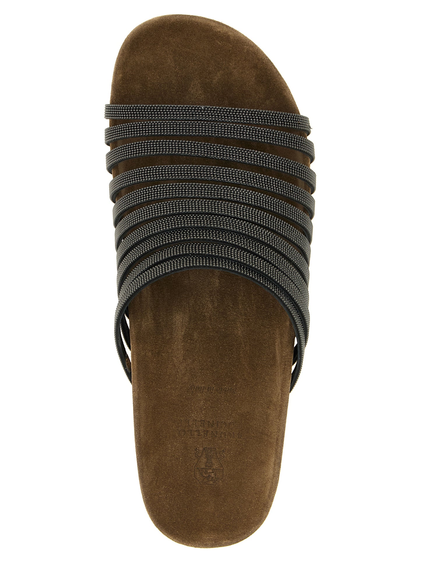 Brunello Cucinelli Women 'Precious Straps' Slides BRUNELLO CUCINELLI