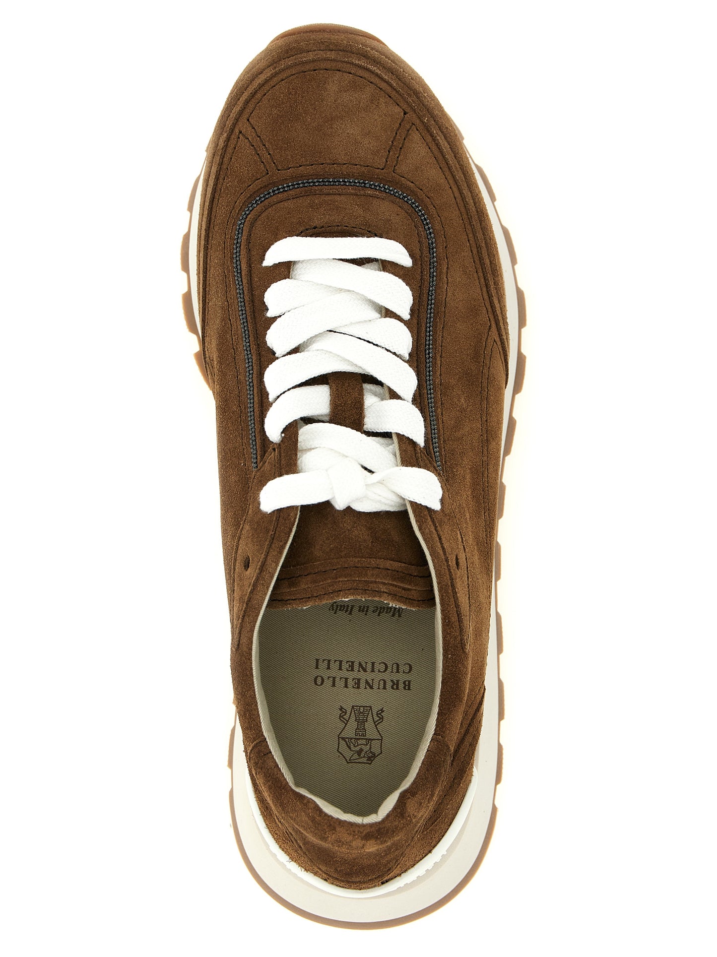 Brunello Cucinelli Women 'Monile' Suede Sneakers BRUNELLO CUCINELLI