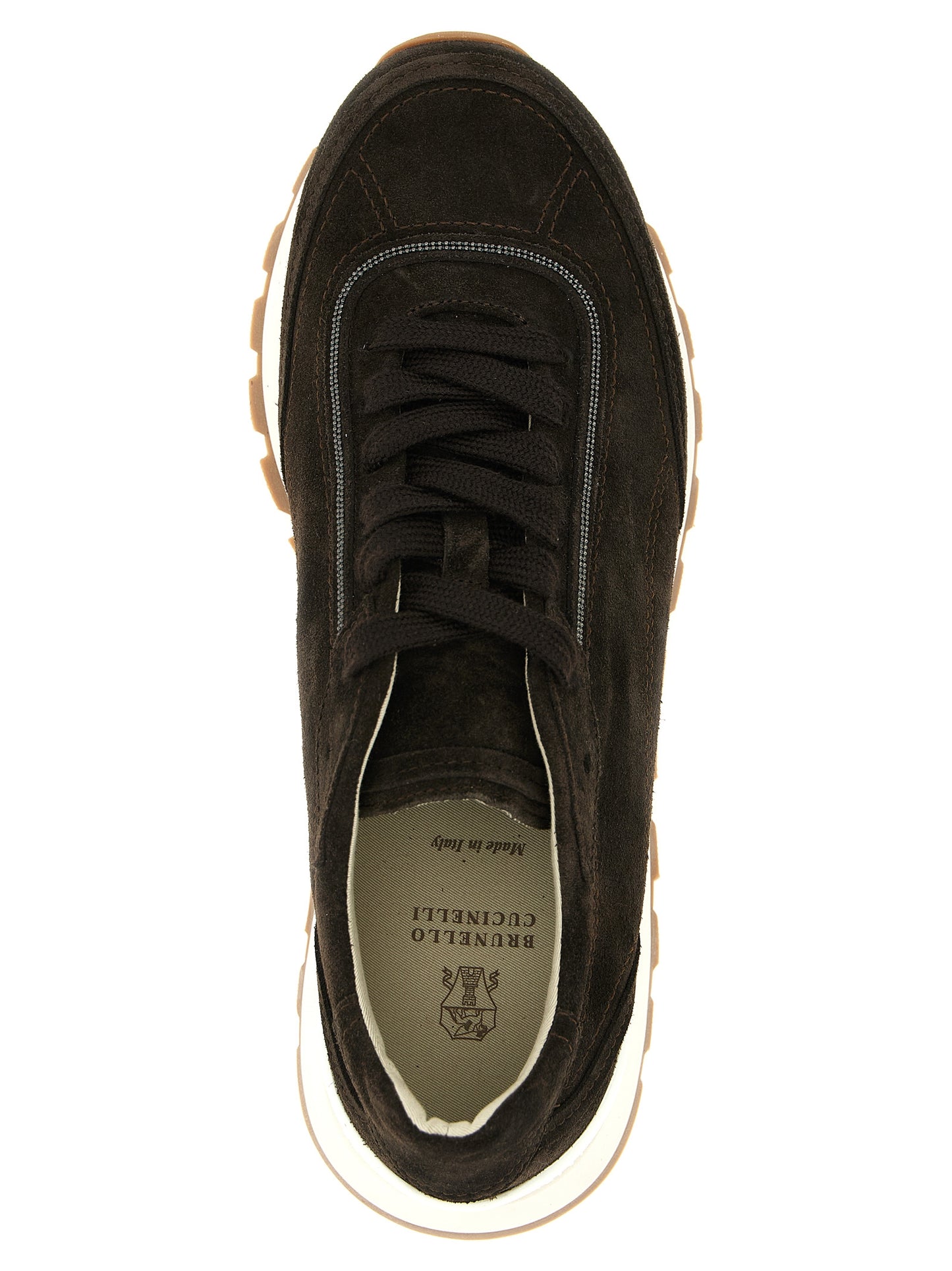 Brunello Cucinelli Women 'Monile' Suede Sneakers BRUNELLO CUCINELLI