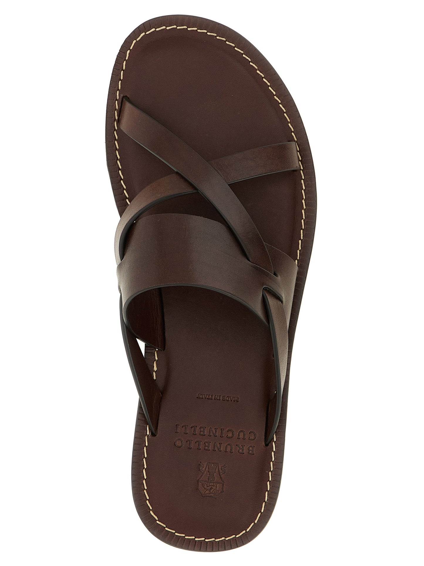 Brunello Cucinelli Men Leather Sandals BRUNELLO CUCINELLI