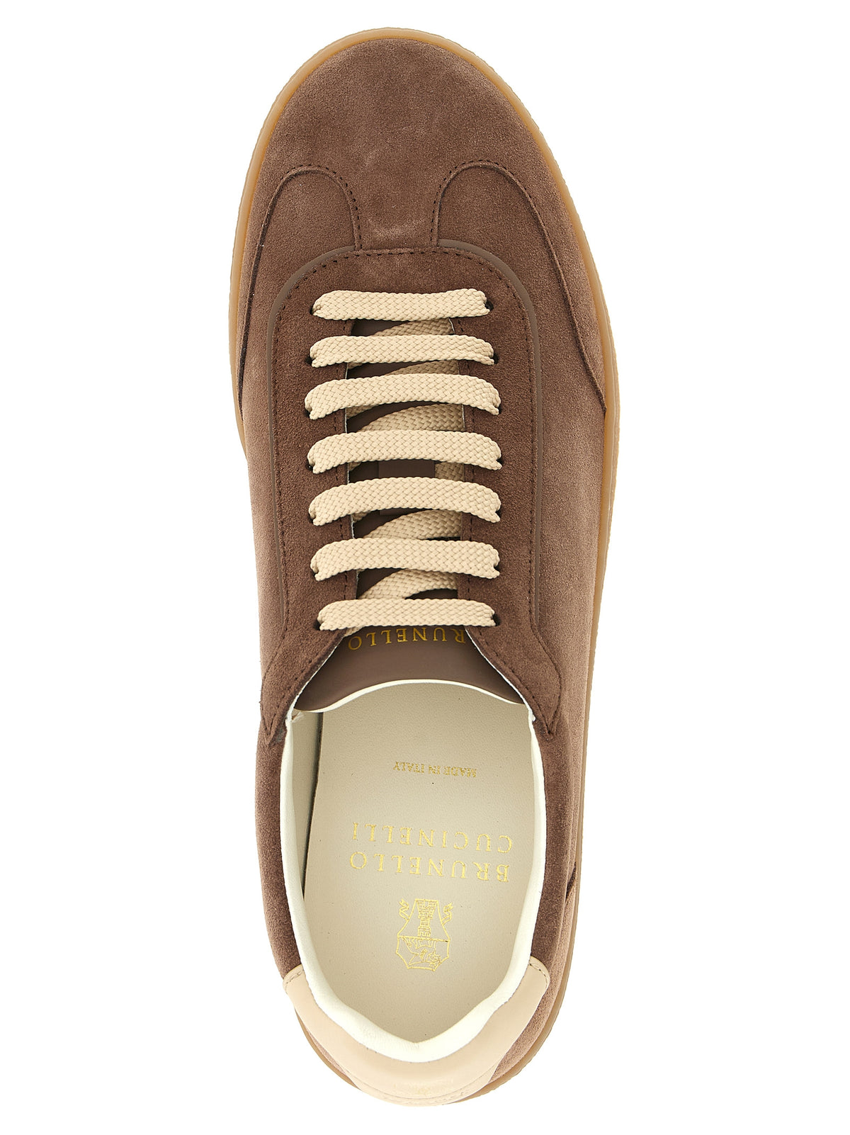 Brunello Cucinelli Men Brown Suede Sneakers BRUNELLO CUCINELLI