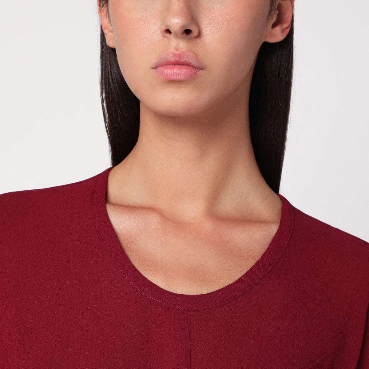 6397 S-Curve Dress In Bordeaux Chiffon Women 6397