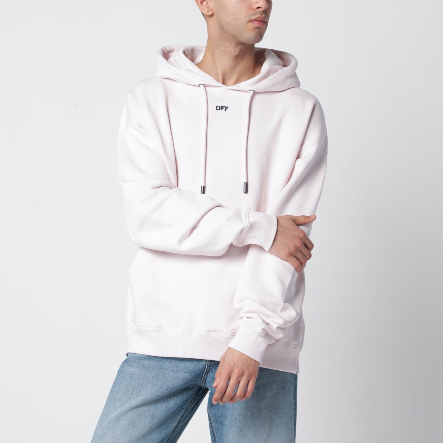 Off-White Paint Arrow Hoodie With Logo And Print Men OFF-WHITE