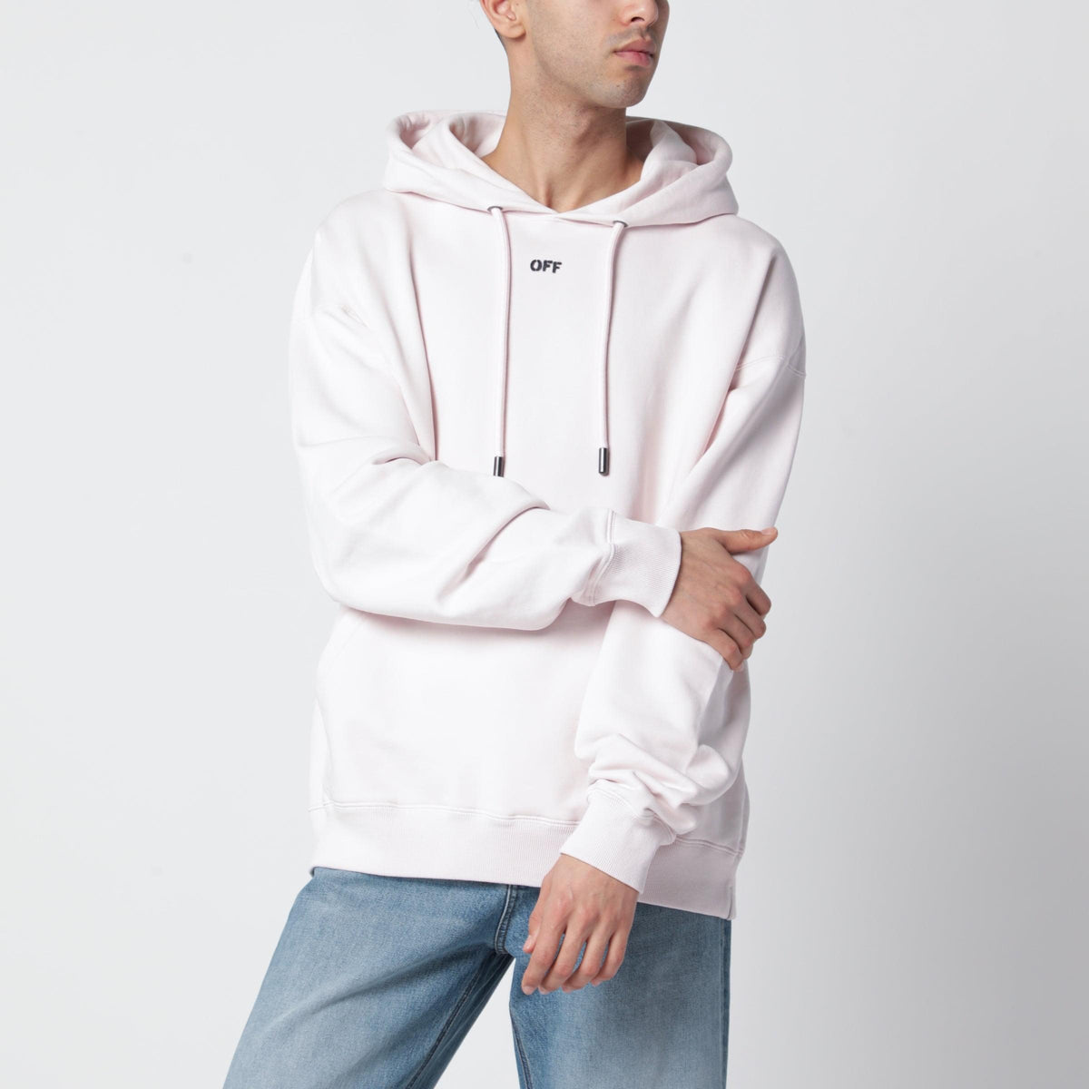 Off-White Paint Arrow Hoodie With Logo And Print Men OFF-WHITE