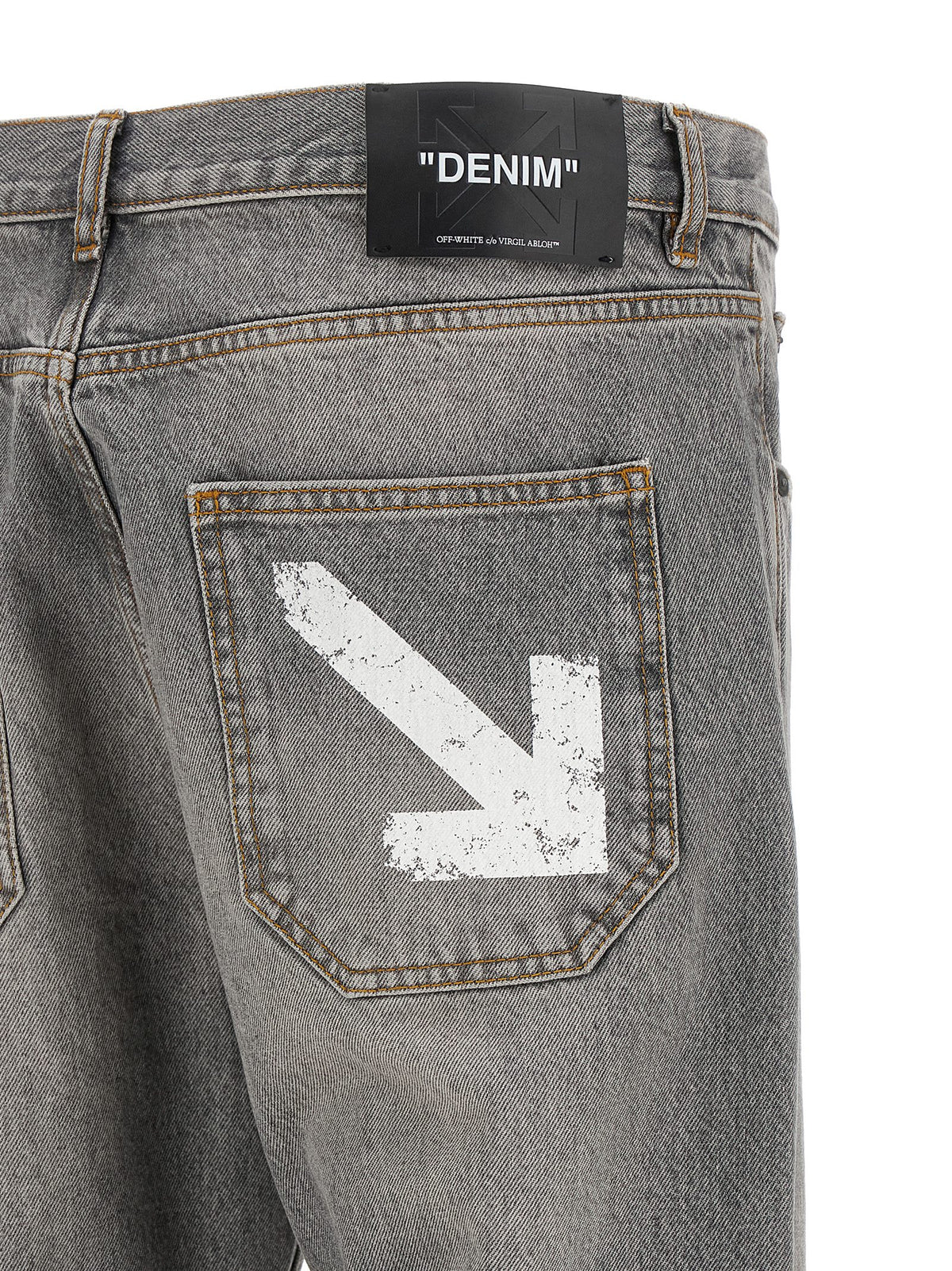 Off-White Men 'Half Arrow Diag Slim' Jeans OFF-WHITE