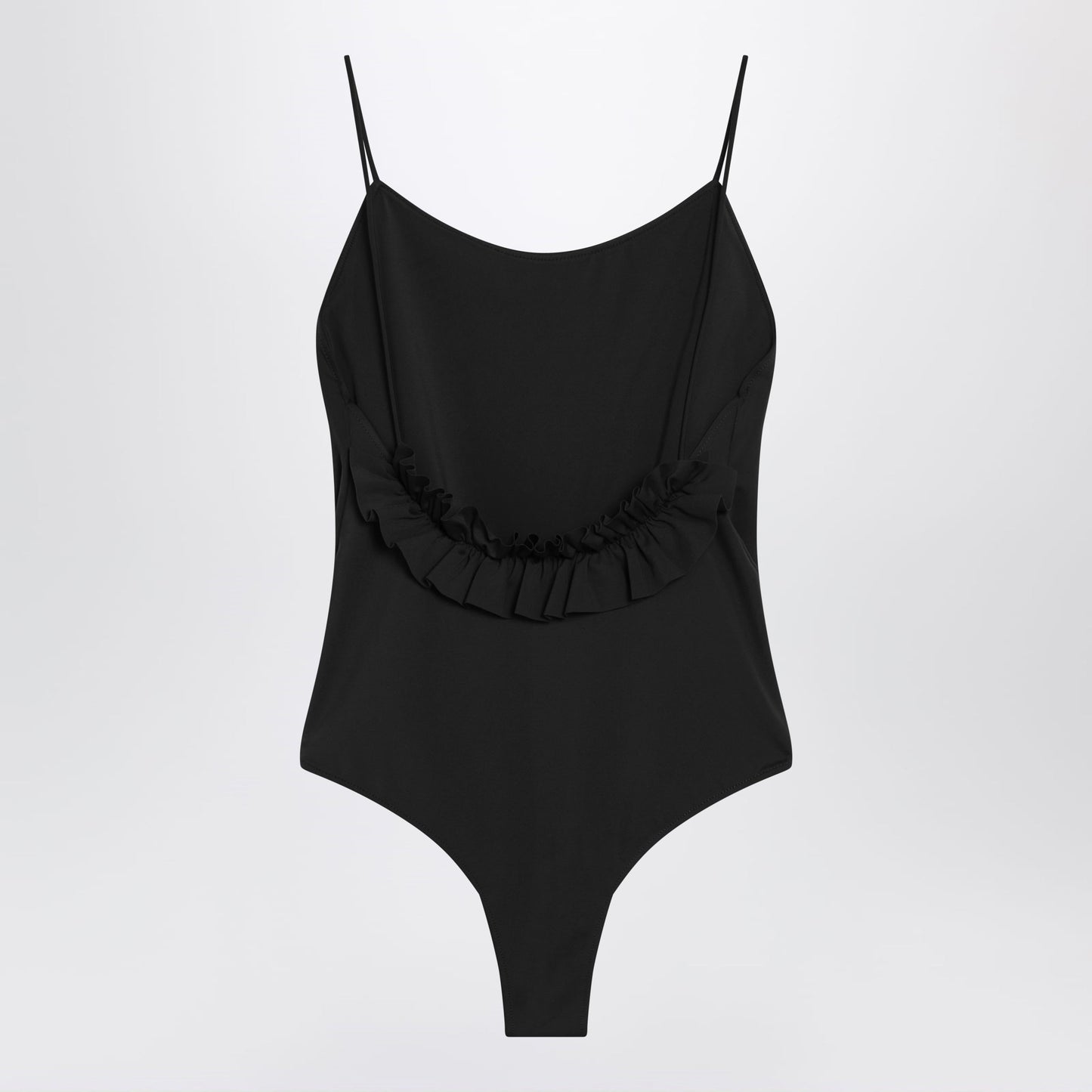 Jacquemus Black Cabana Swimsuit With Ruffles Women JACQUEMUS