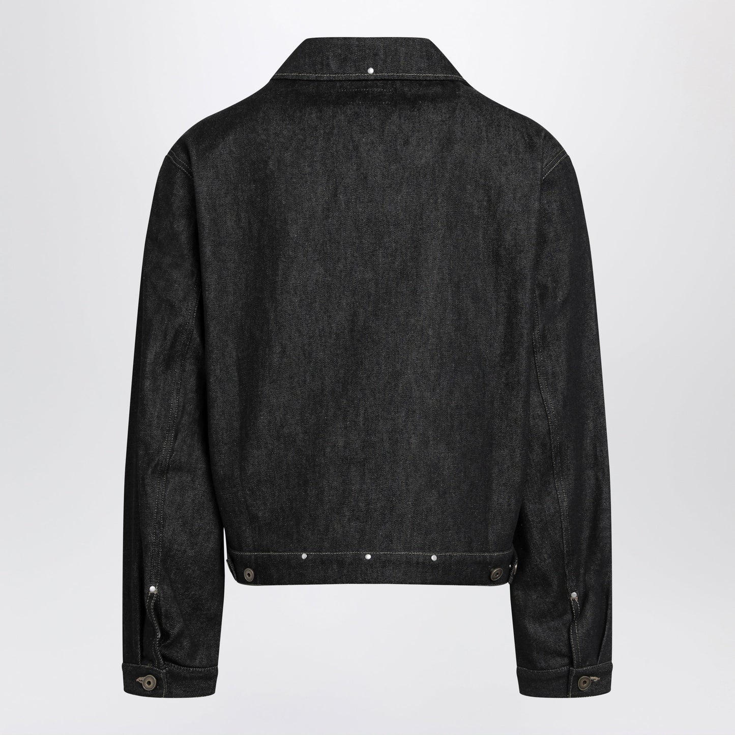 Lemaire Trucker Denim Jacket With Contrast Stitching Men LEMAIRE