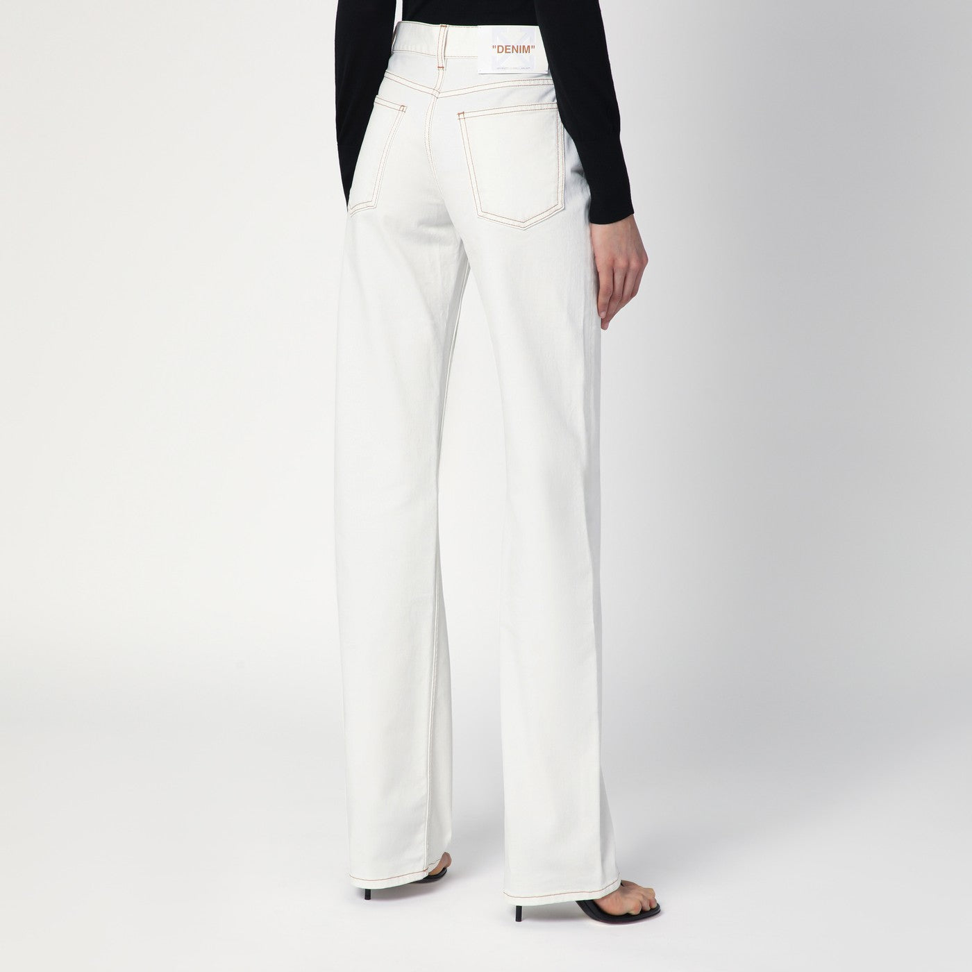 Off-White White Denim Jeans Women OFF-WHITE