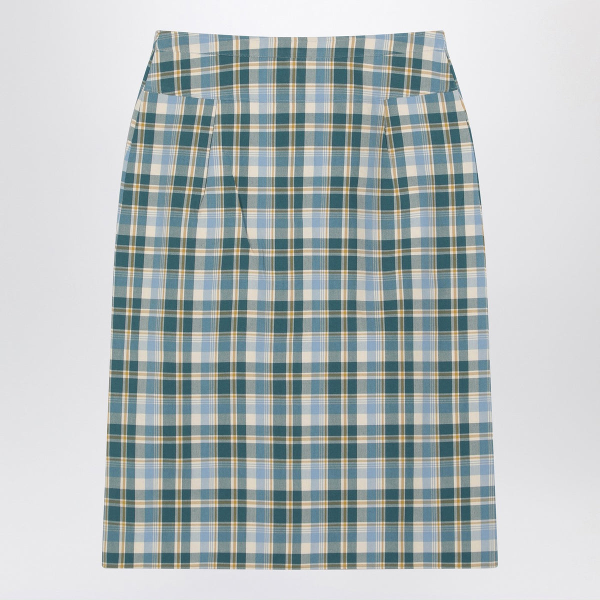 Prada Ottanio Pencil Skirt With Check Pattern Women PRADA