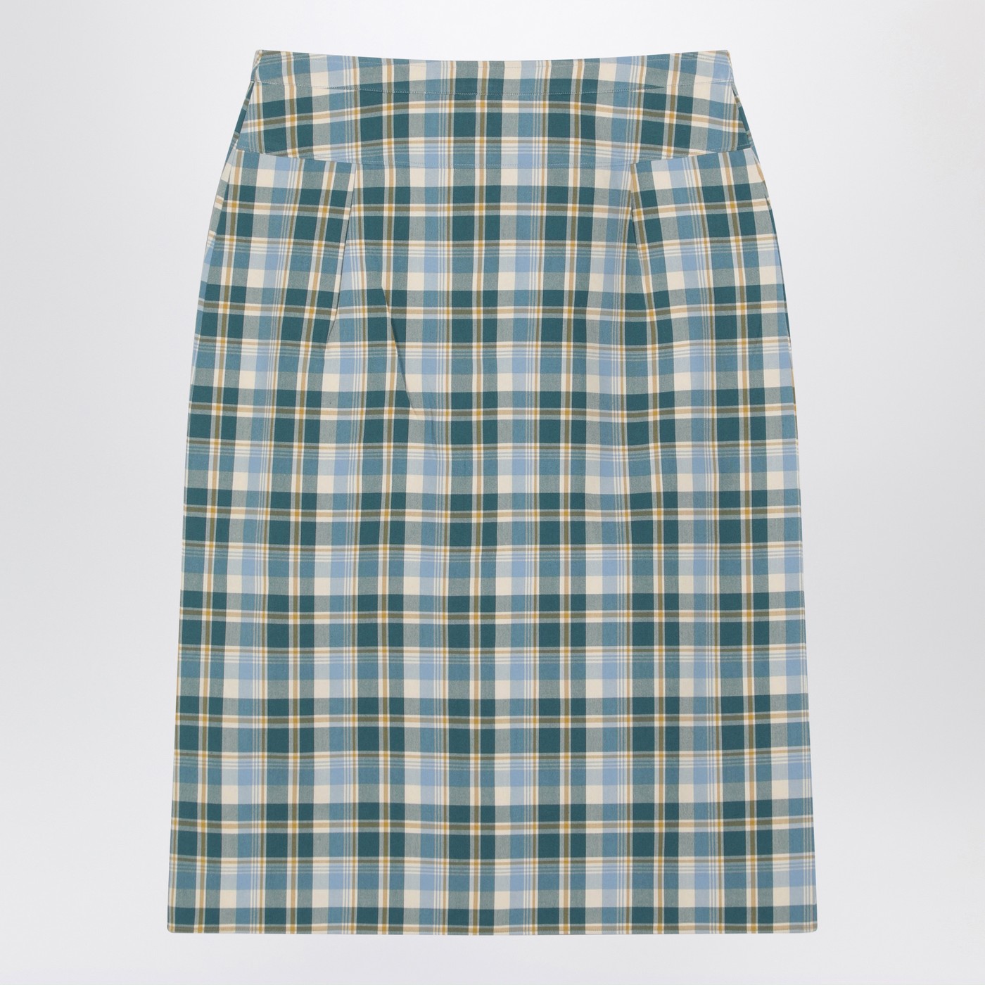 Prada Ottanio Pencil Skirt With Check Pattern Women PRADA