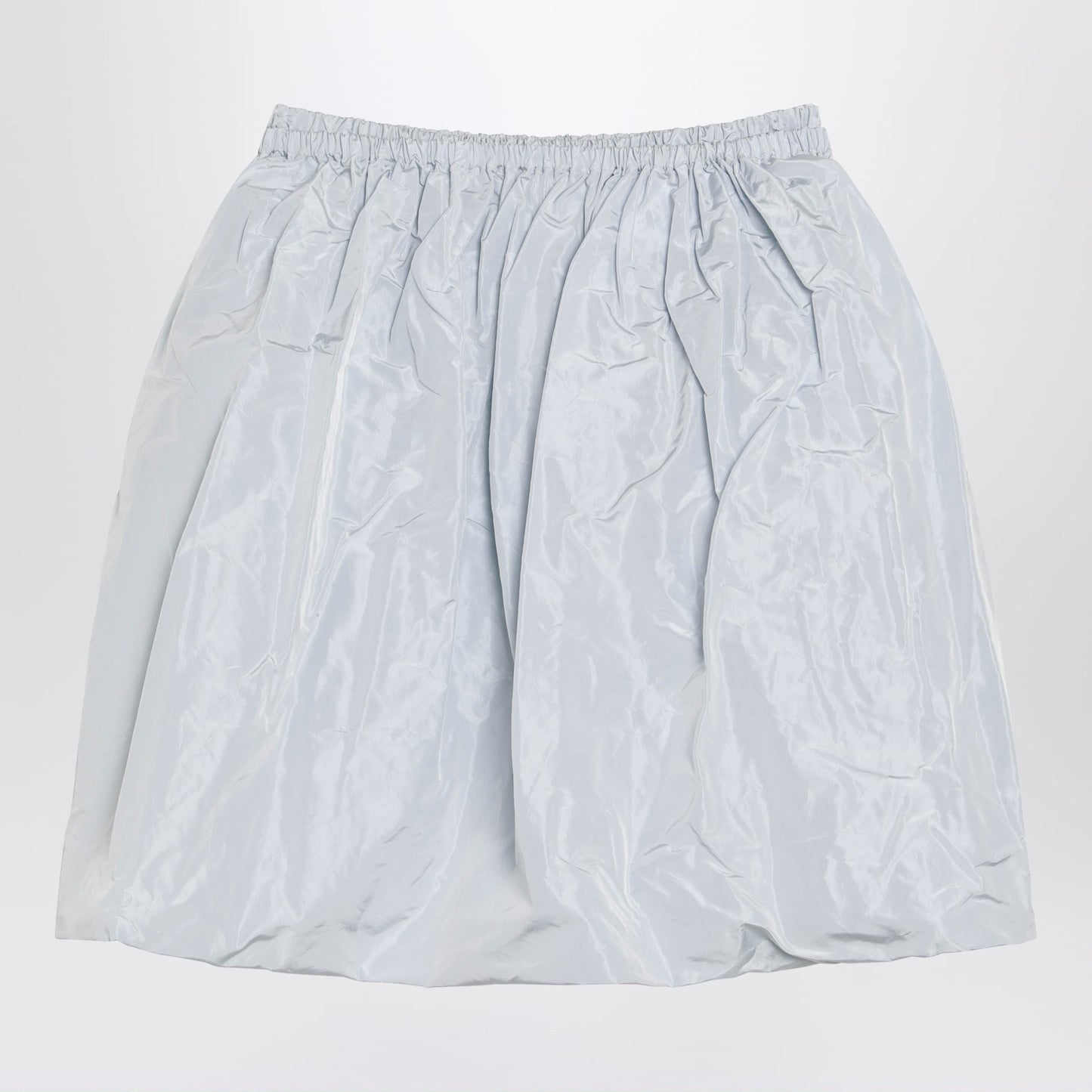 Prada Light Grey Technical Taffeta Skirt Women PRADA