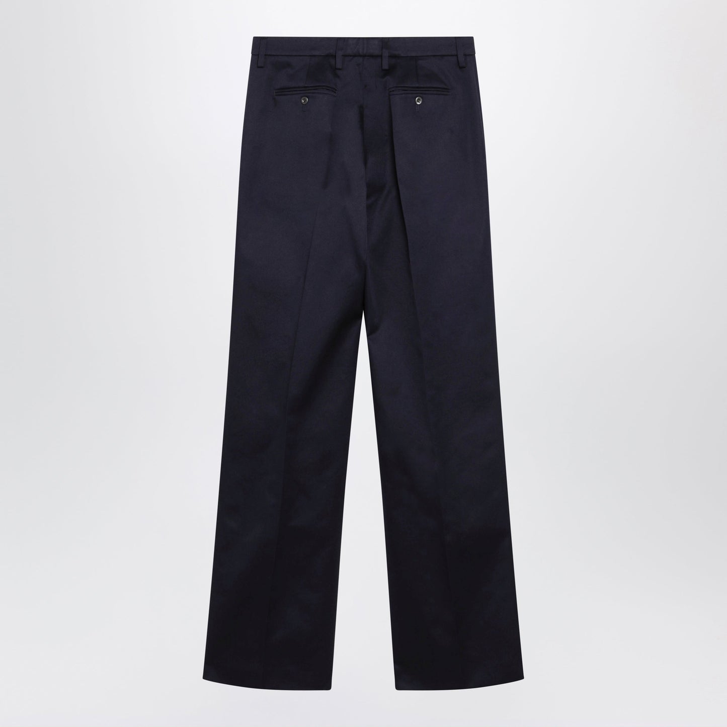 Prada Navy Blue Chino Trousers Women PRADA