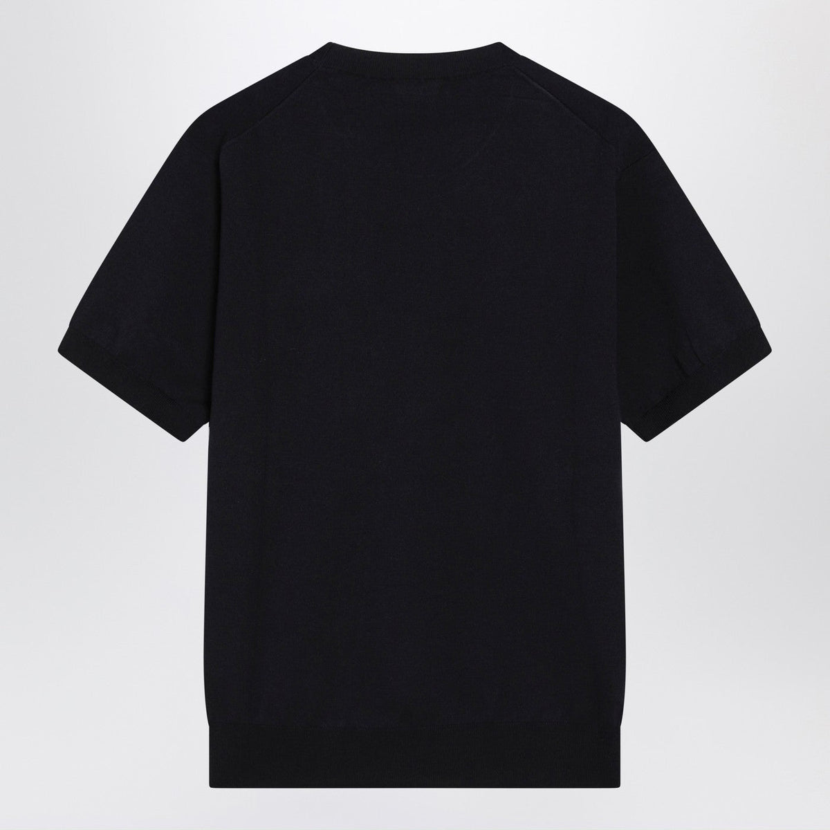 Prada Blue Silk-Blend Sweater With Logo Women PRADA