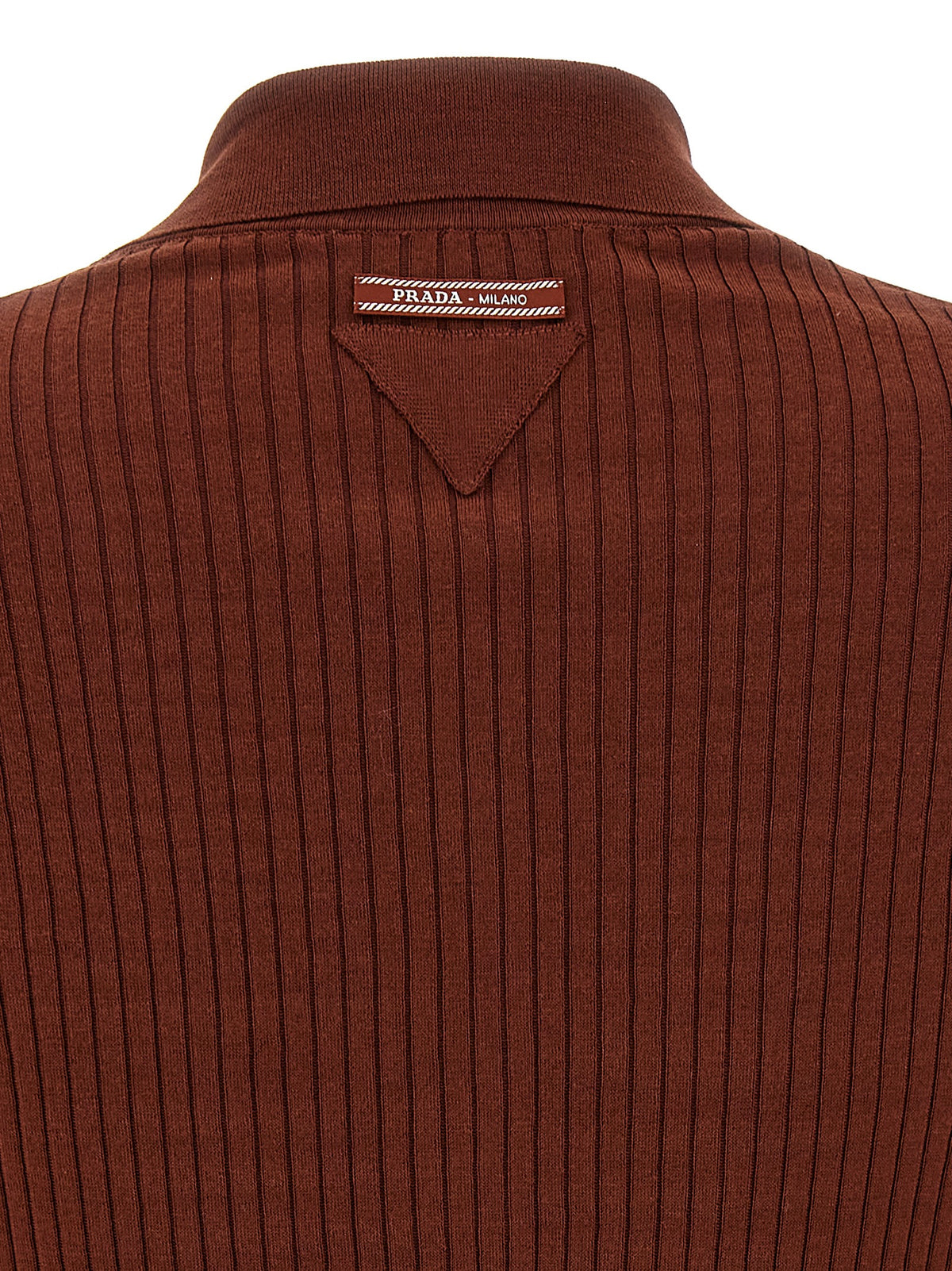 Prada Women Ribbed Polo Shirt PRADA