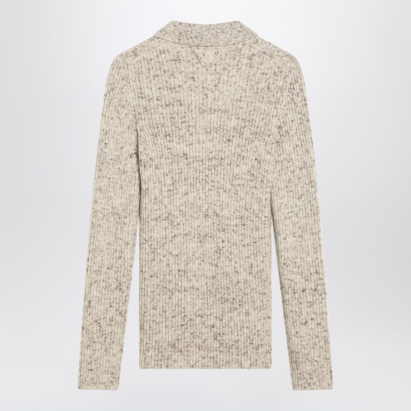 Prada Natural Colour Polo In Wool Blend Women PRADA