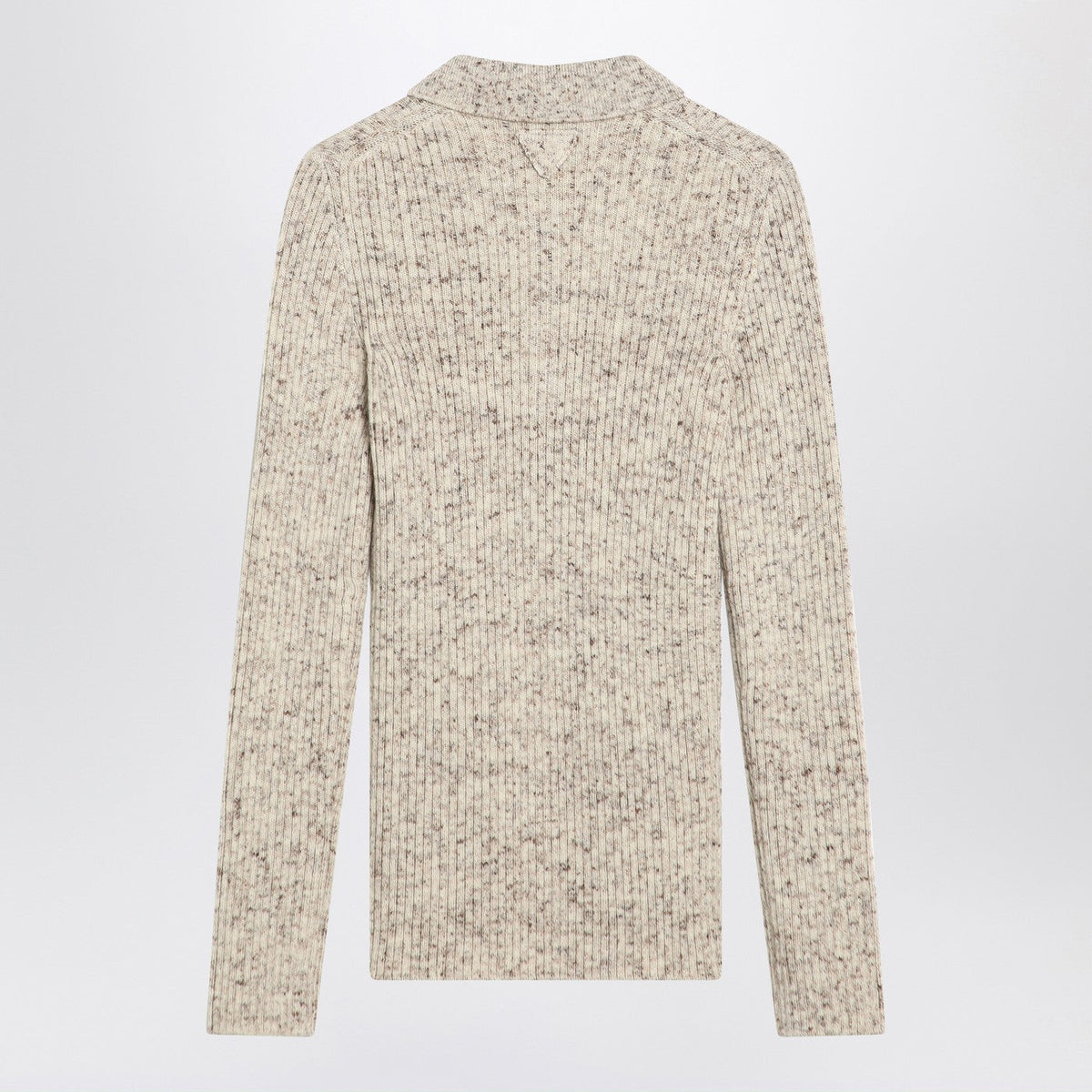 Prada Natural Colour Polo In Wool Blend Women PRADA