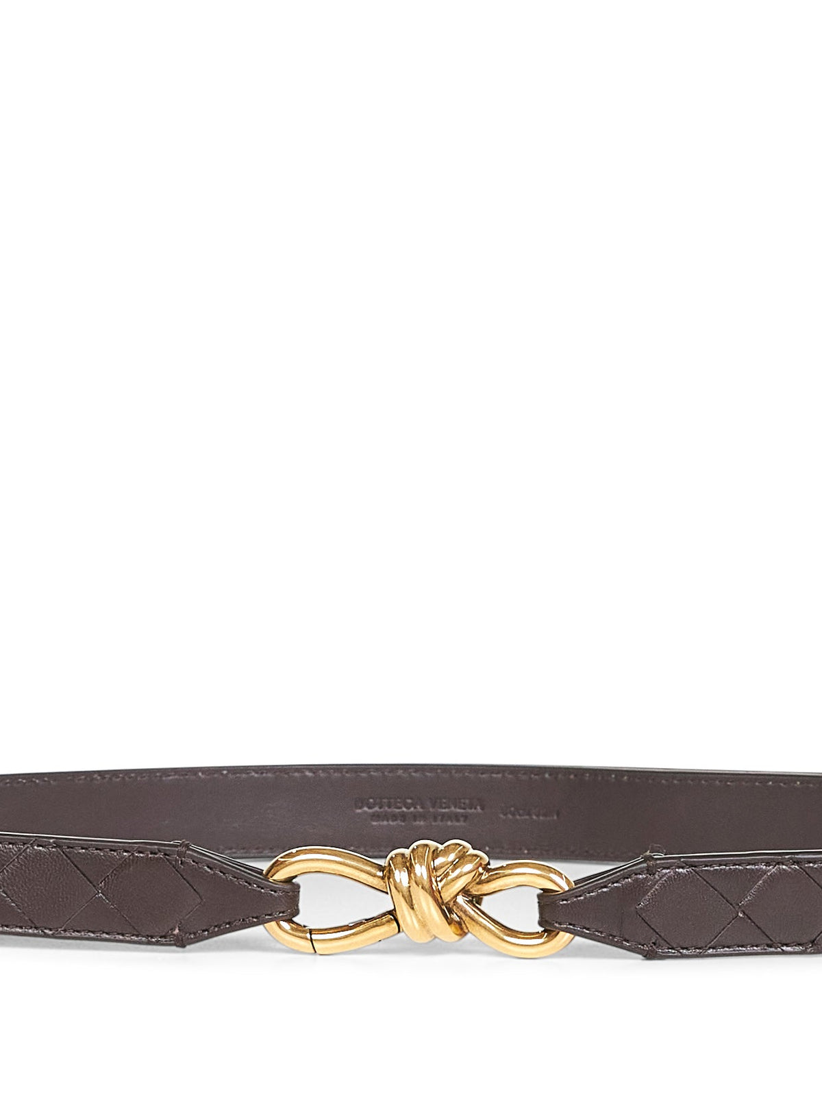 Bottega Veneta Women Fondant Intrecciato Nappa Leather Andiamo Belt BOTTEGA VENETA