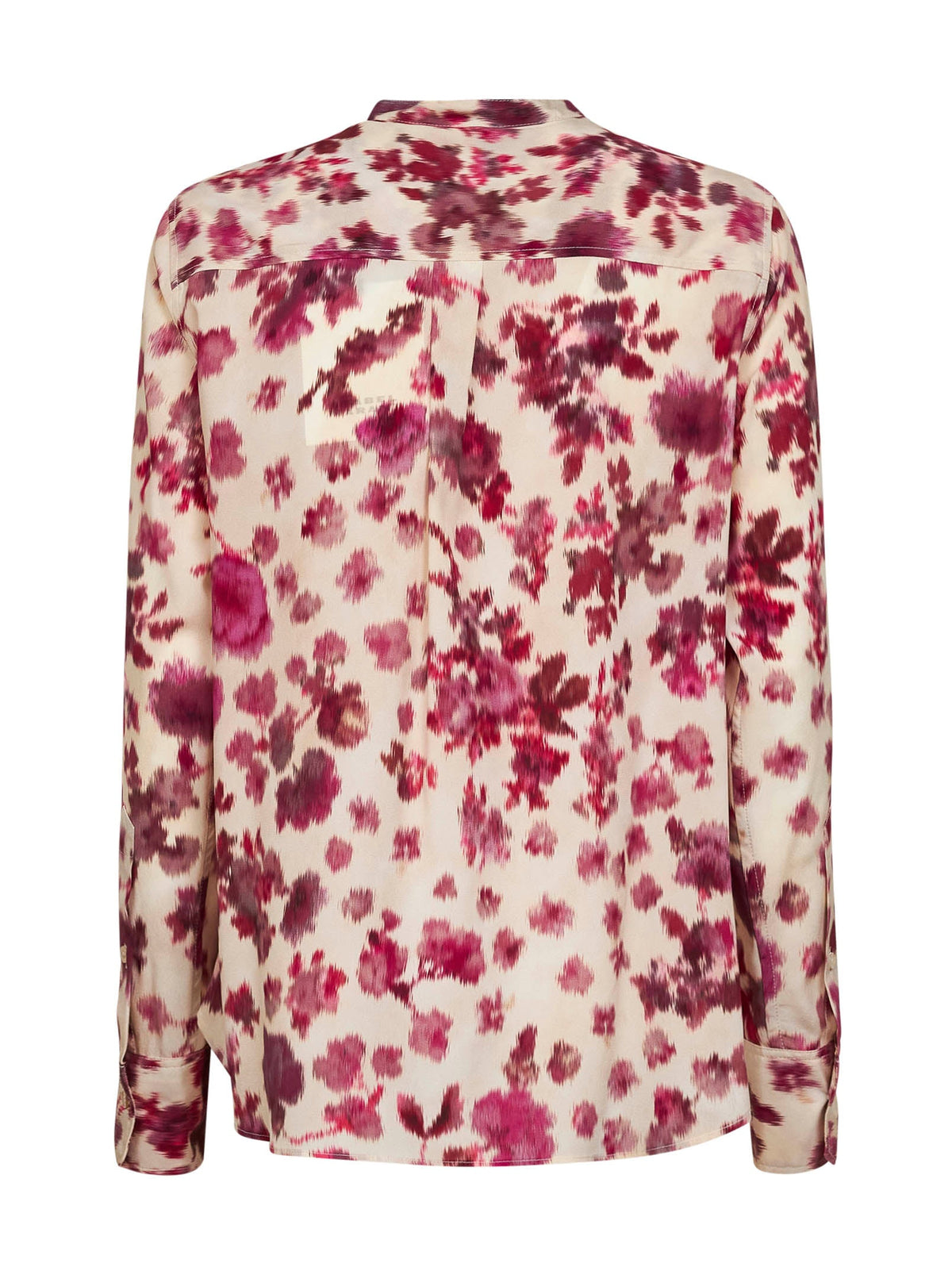 Isabel Marant Women Pink Printed Stretch Silk Rusak Blouse ISABEL MARANT