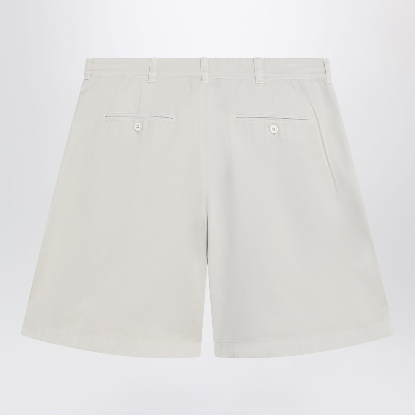 Prada Natural-Colored Bermuda Shorts In Gabardine Women PRADA