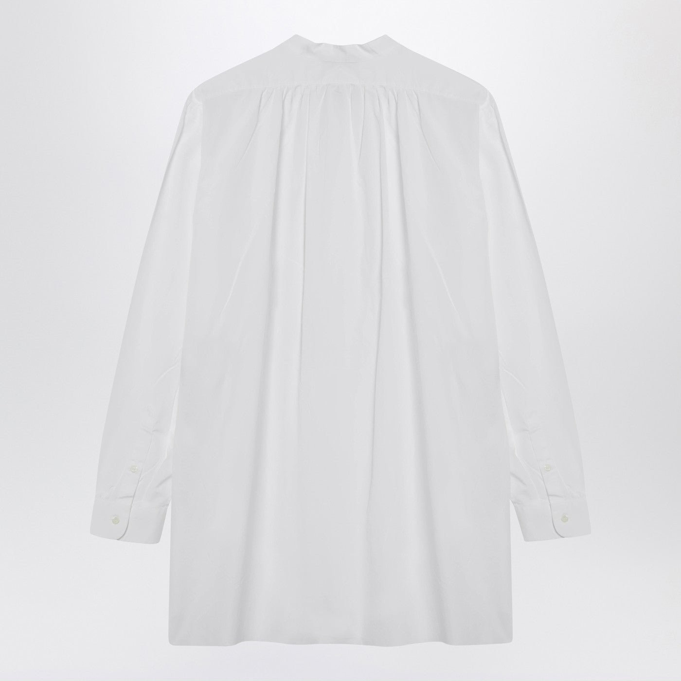 Prada White Cotton Canvas Shirt Women PRADA