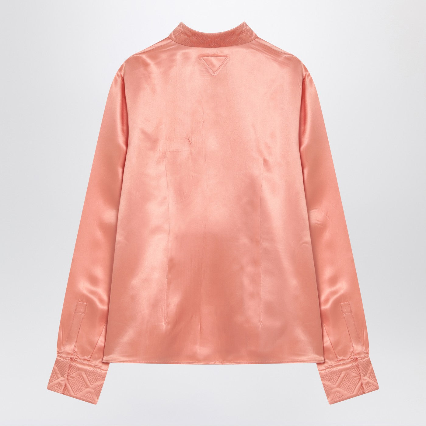 Prada Coral-Coloured Shirt In Silk Blend Women PRADA