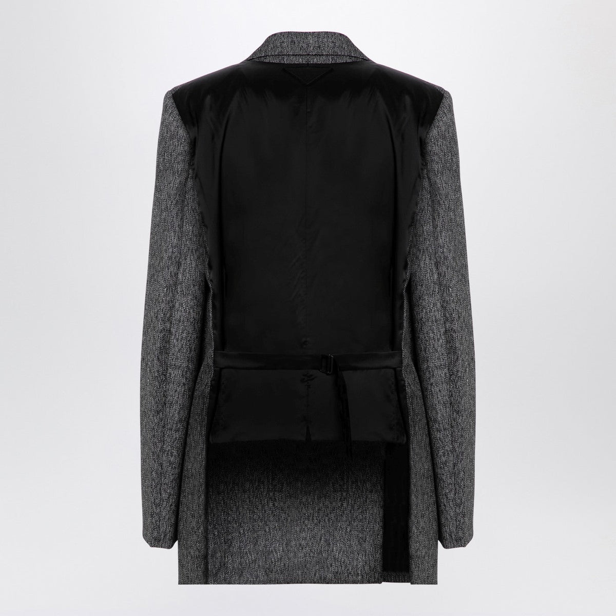 Prada Double-Breasted Jacket In Prince Of Wales Women PRADA