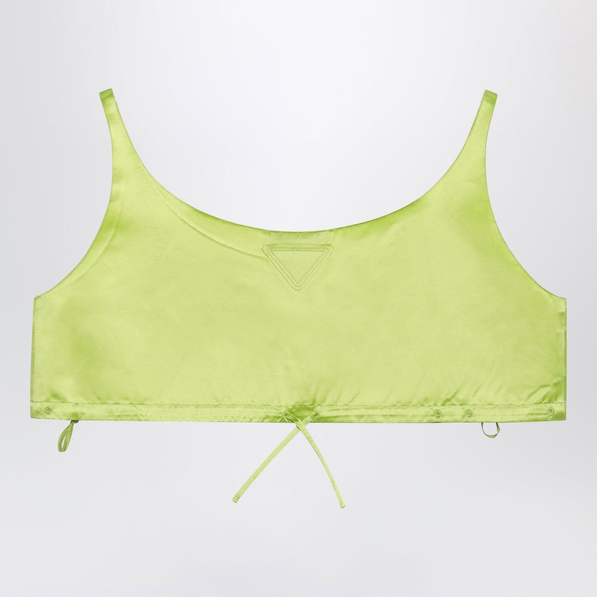 Prada Pistachio Top In Silk Duchesse Women PRADA