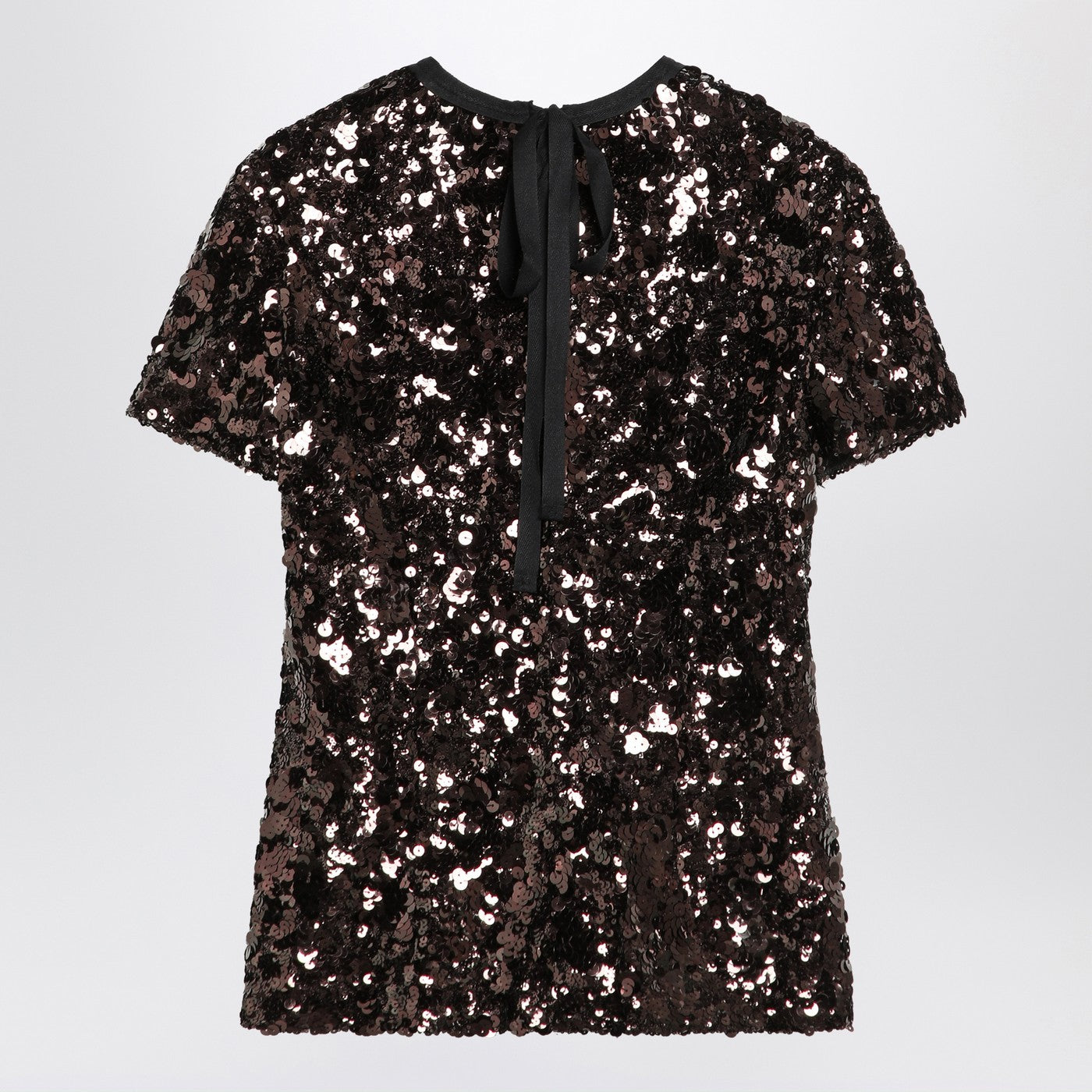 Prada Plum-Coloured Sequin Top Women PRADA
