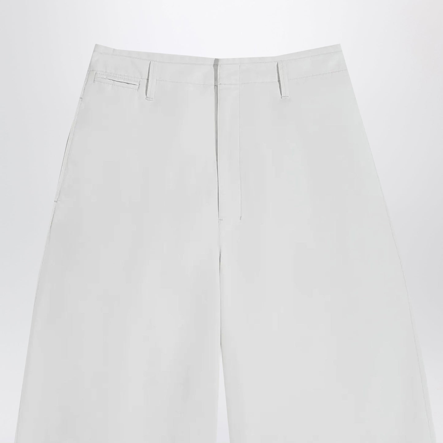 Lemaire Rice-White Cotton Trousers Women LEMAIRE
