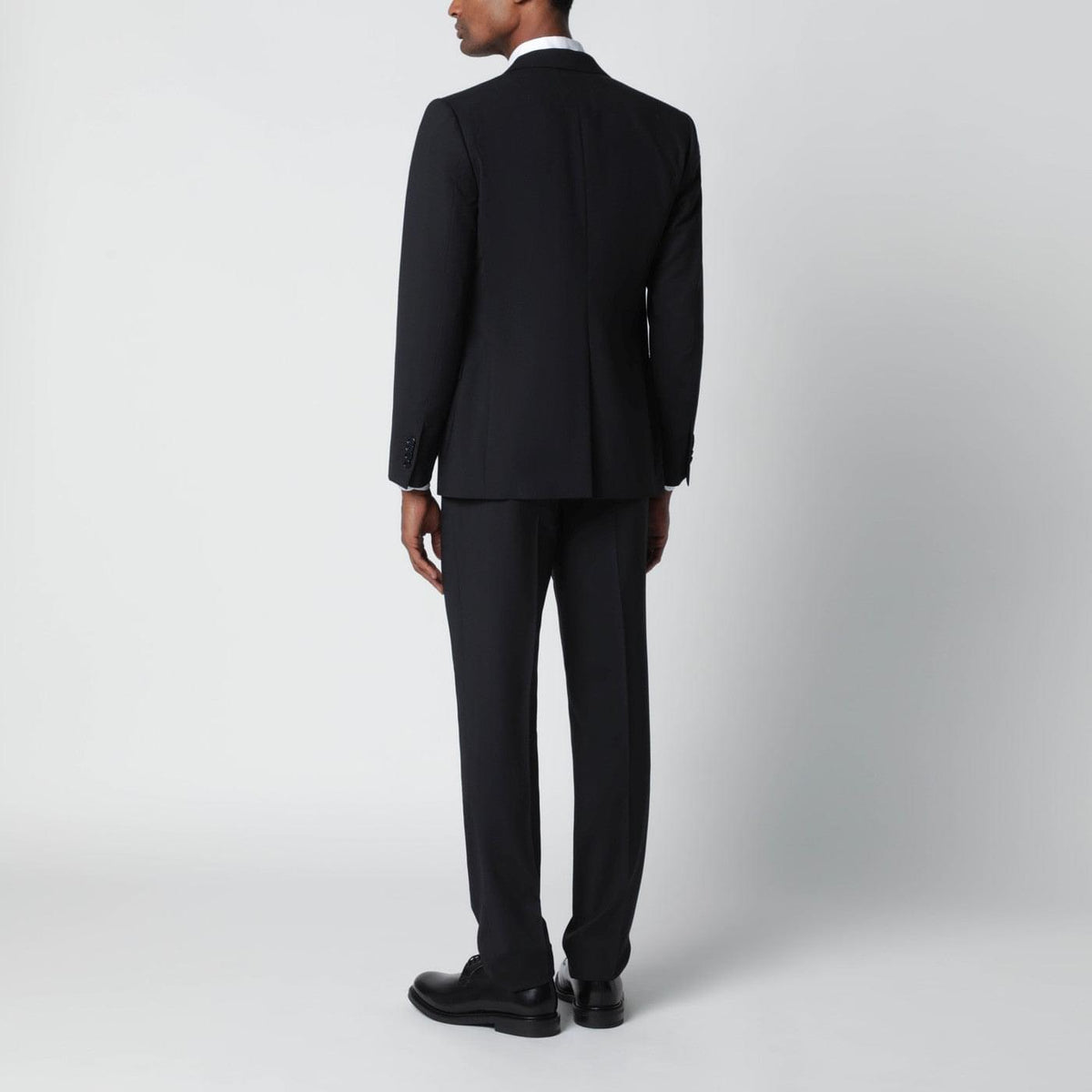 Lardini Blue Single-Breasted Wool-Blend Suit Men Lardini