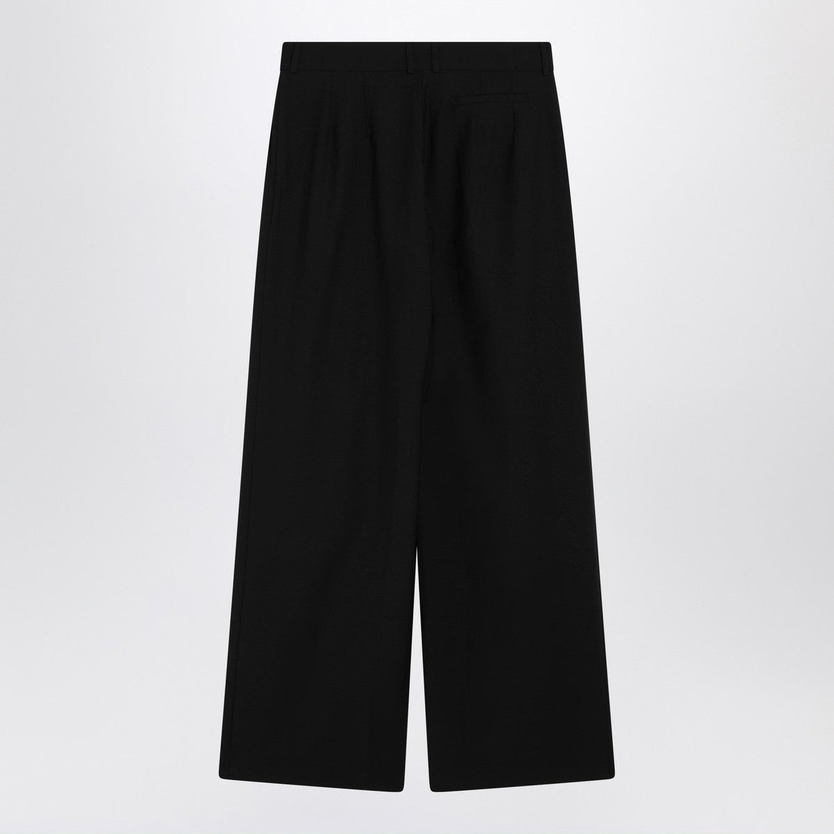 The Frankie Shop Black Wide-Leg Ripley Wool-Blend Trousers Women The Frankie Shop