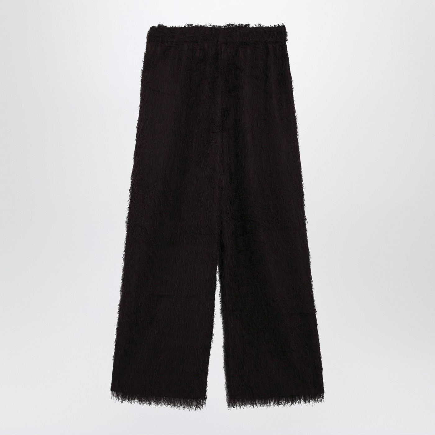 The Frankie Shop Dark Brown Fringed Trousers Women The Frankie Shop