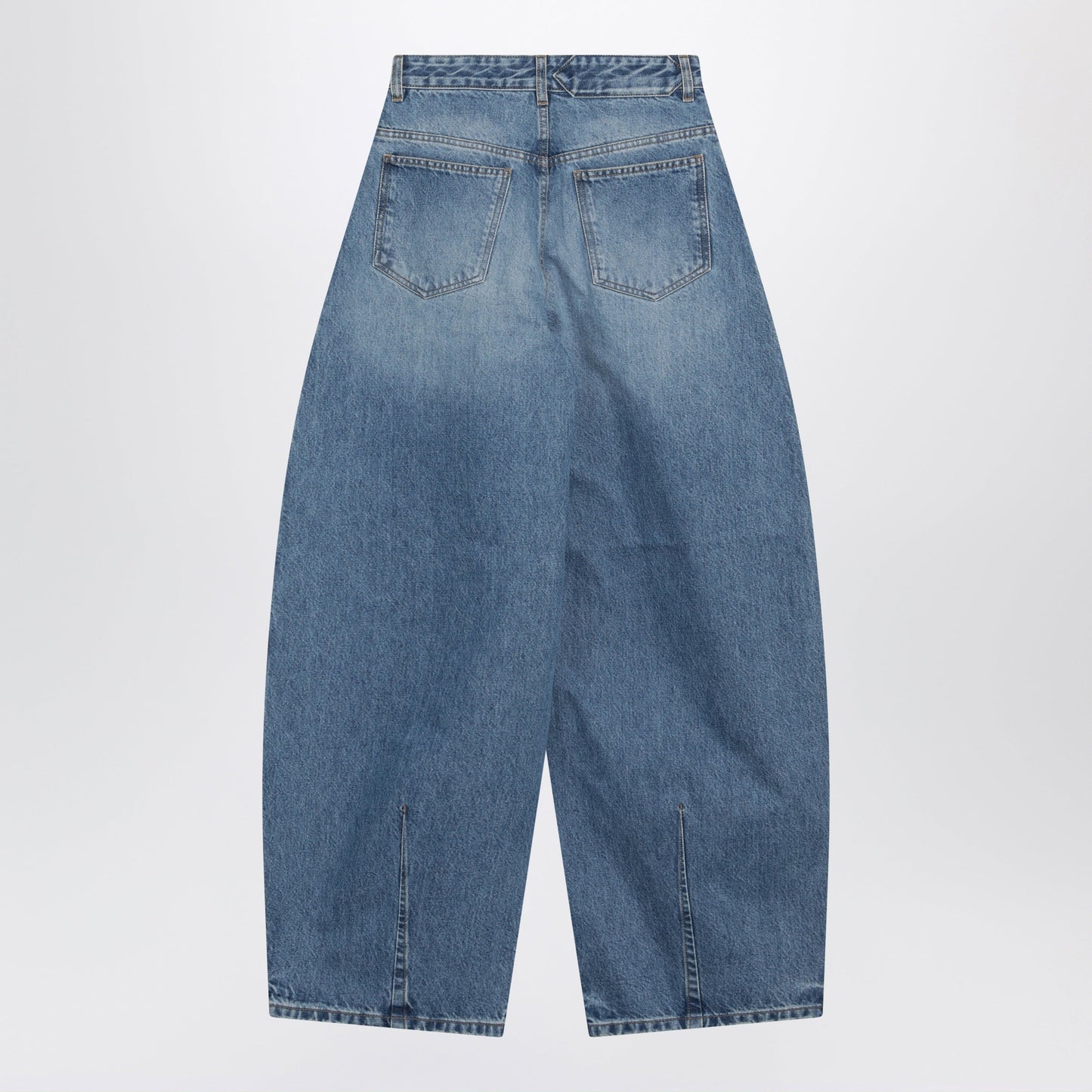 Jacquemus Ovalo Jeans In Indigo De-Nã®Mes Denim Women JACQUEMUS