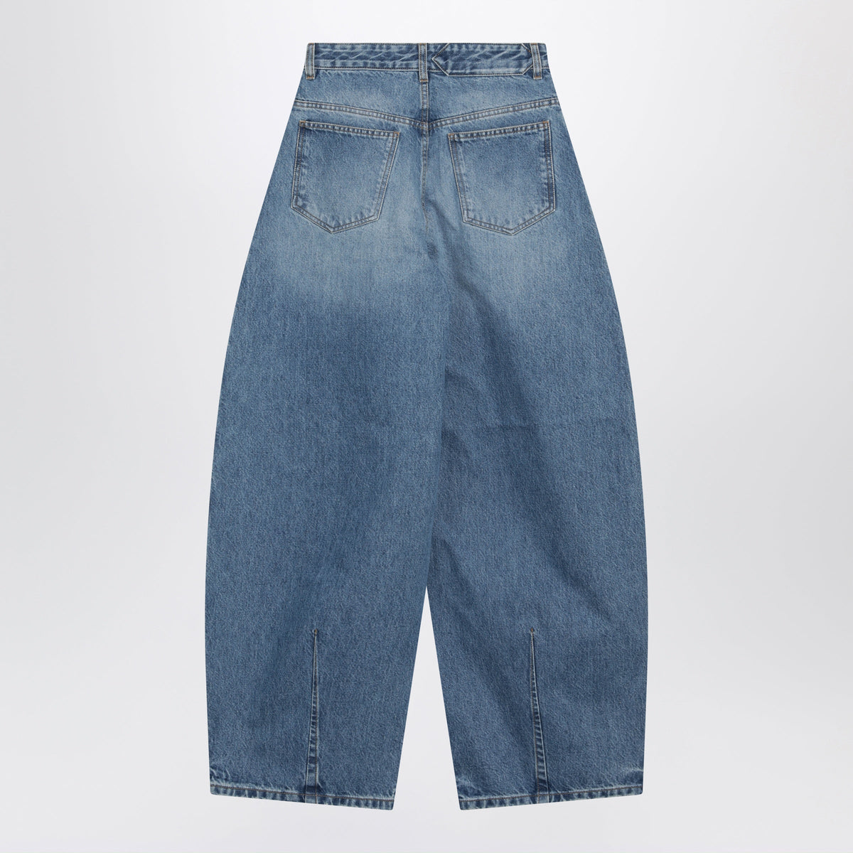Jacquemus Ovalo Jeans In Indigo De-Nã®Mes Denim Women JACQUEMUS