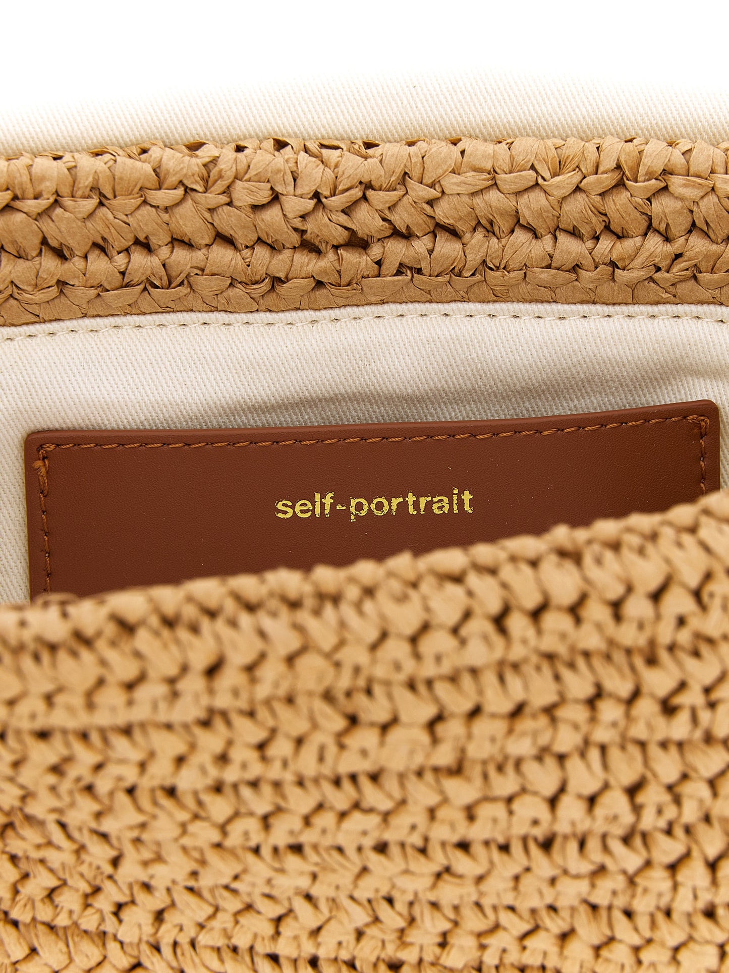 Self Portrait Women 'Raffia Bow Charm' Shoulder Bag SELF-PORTRAIT
