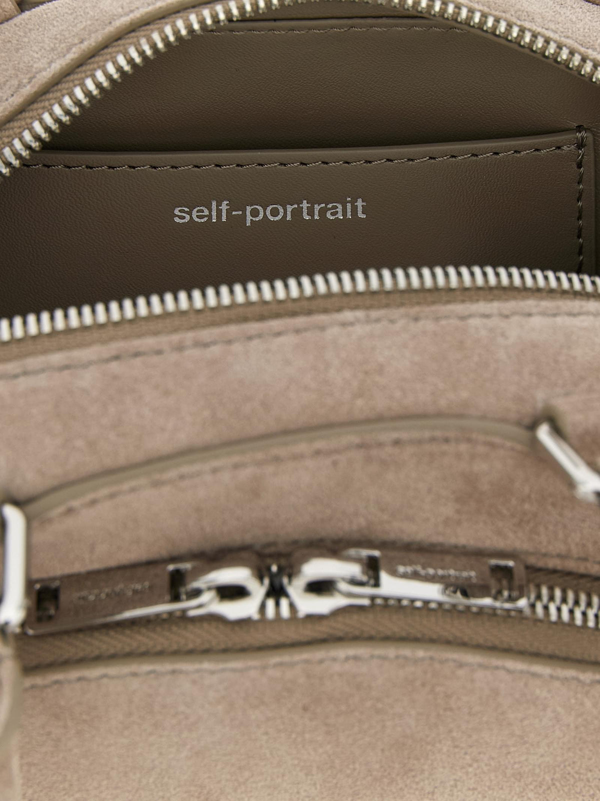 Self Portrait Women 'Suede Mini With Charm' Shoulder Bag SELF-PORTRAIT