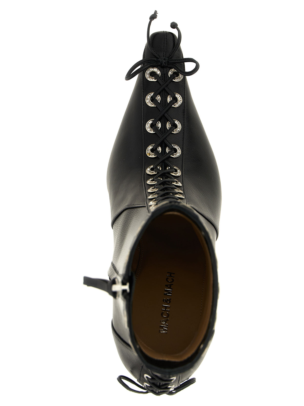 Mach & Mach Women 'Crystalized Corset' Ankle Boots